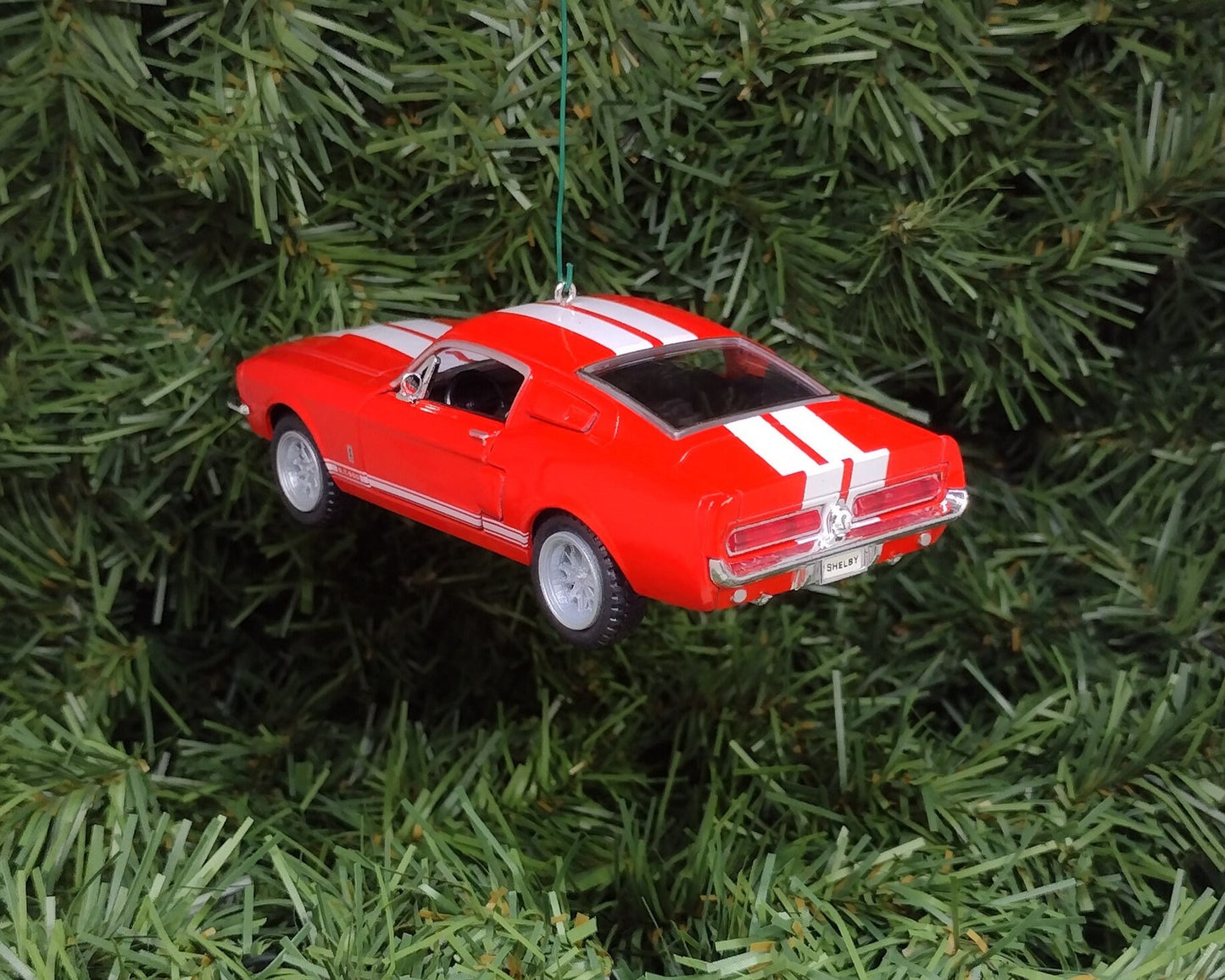 Ford Mustang Ornament Christmas Gift Idea 1967 Shelby GT 500 Fun Automotive Xmas tree Decoration 5 inches long