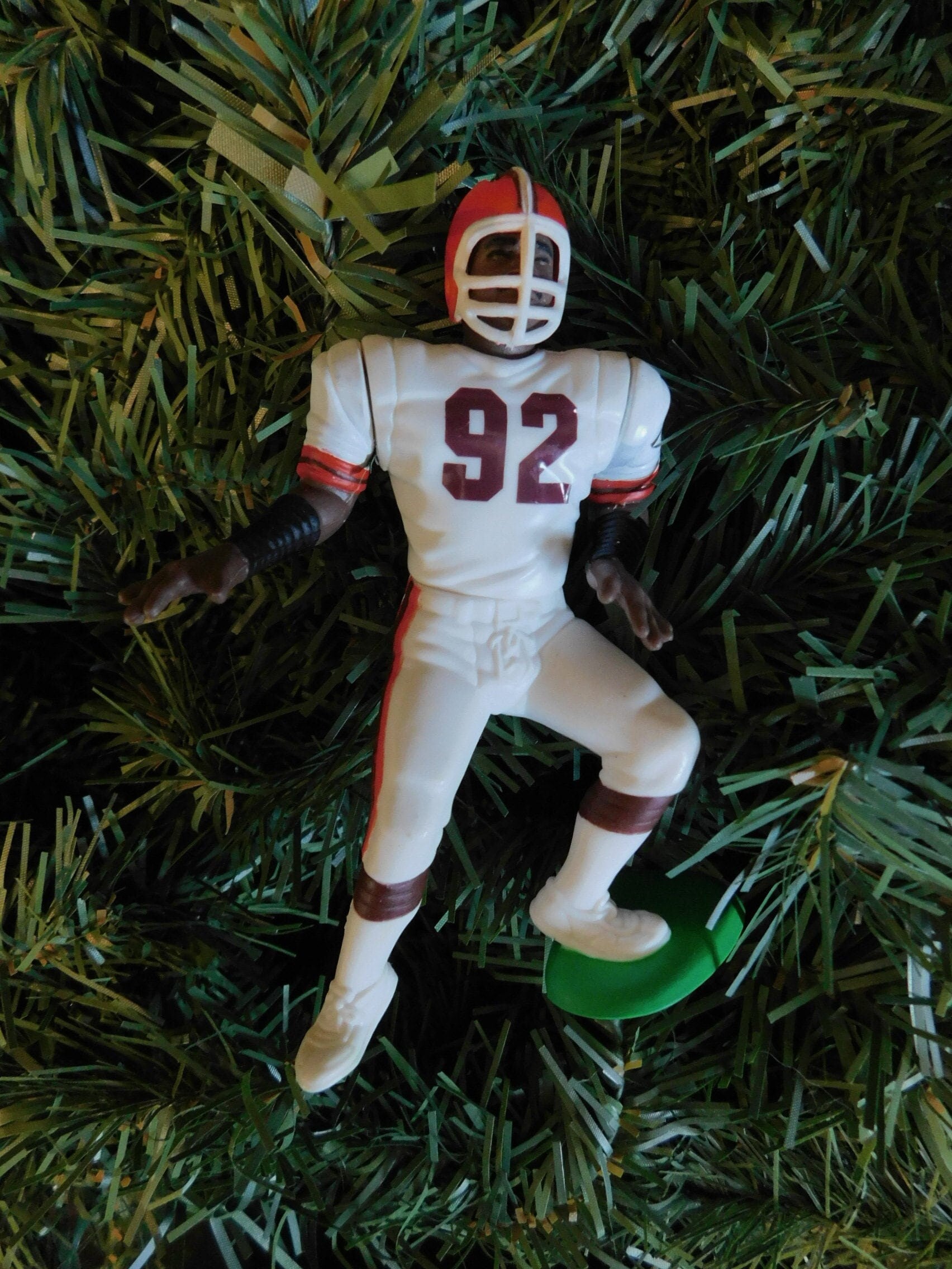 CLEVELAND BROWNS Christmas tree ornaments Ozzie Newsome/Tim Couch xmas nfl football figure gift idea