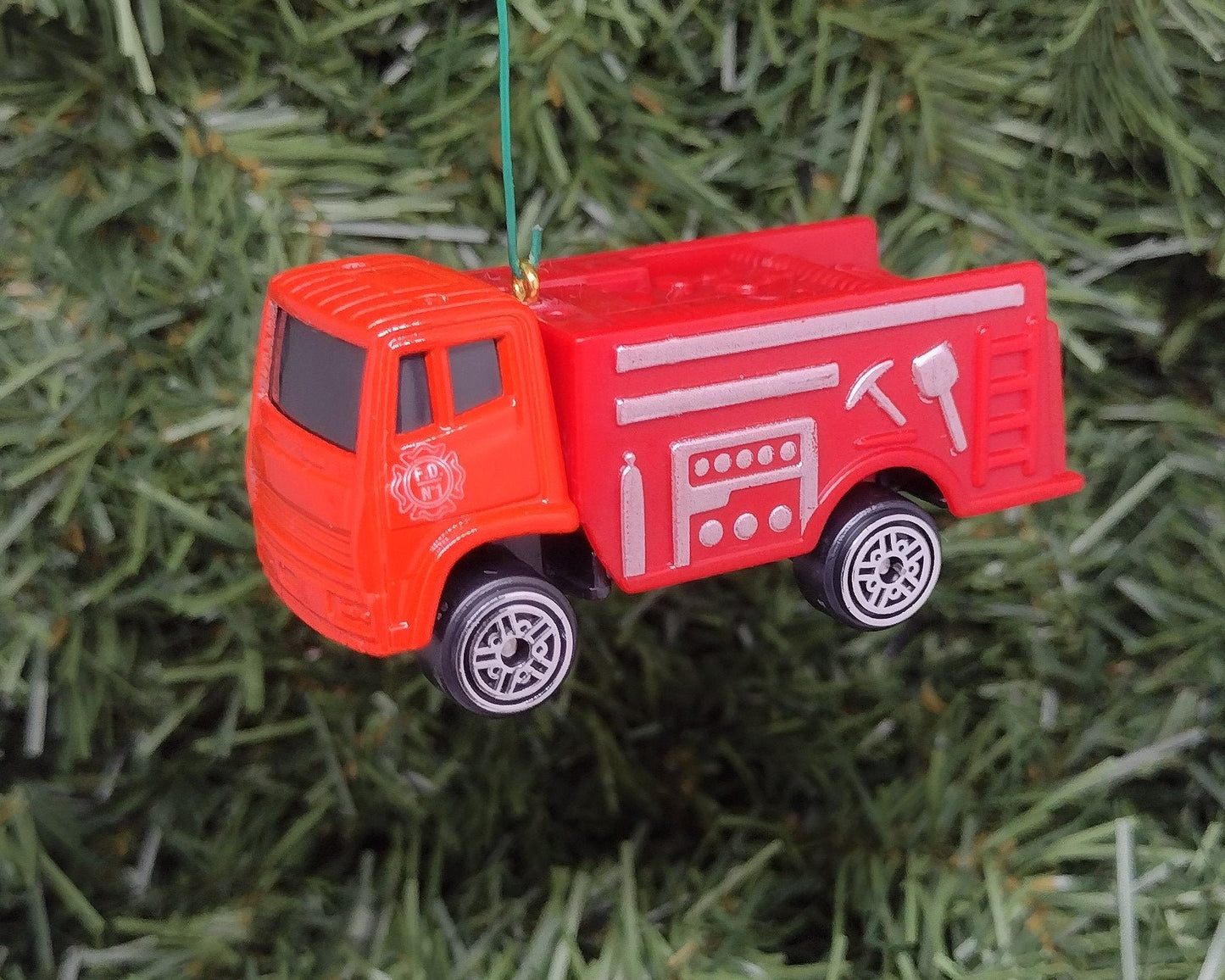 Fire-Rescue Truck Ornament Christmas tree decoration fun automotive gift for car enthusiast or man cave tree First Responder