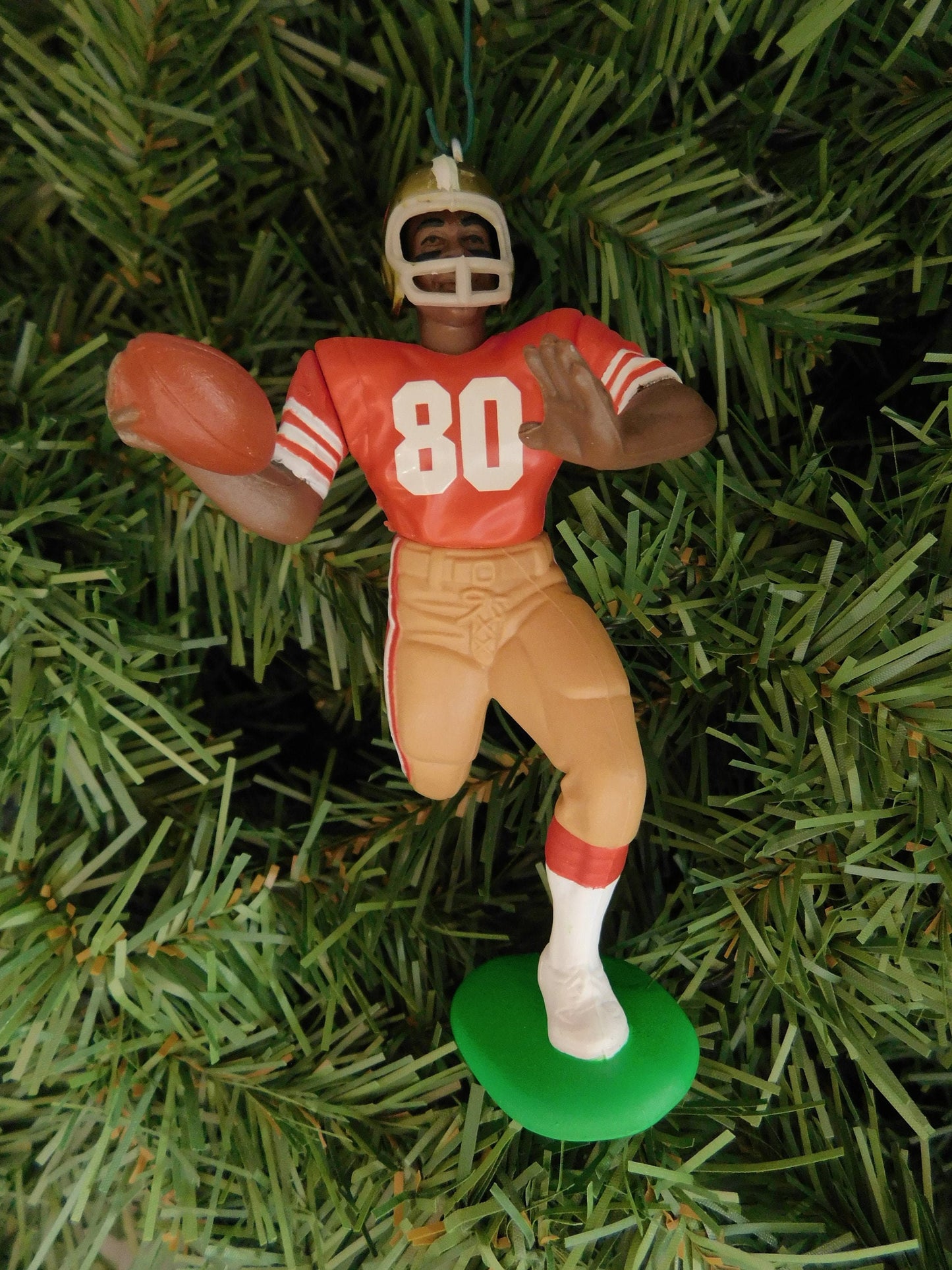 Jerry Rice SAN FRANCISCO 49ERS Christmas tree ornament xmas NFL football figure unique gift idea