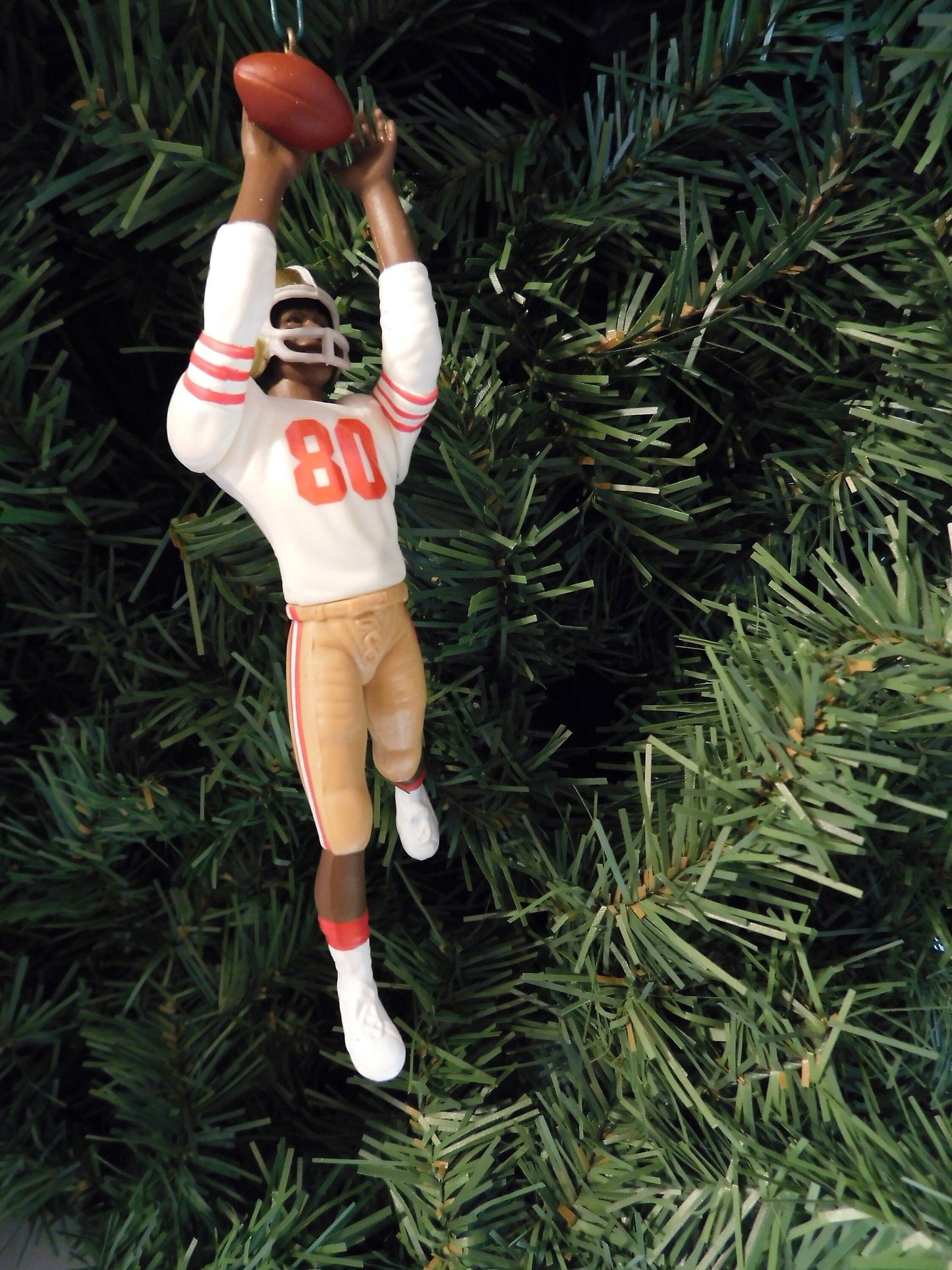 Jerry Rice SAN FRANCISCO 49ERS Christmas tree ornament xmas NFL football figure unique gift idea