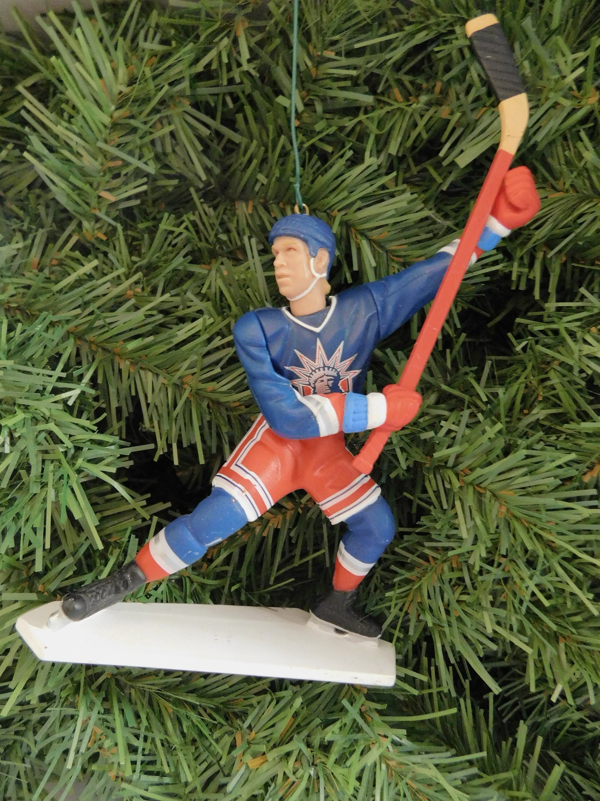 NEW YORK RANGERS Ornament Wayne Gretzky/Mike Richter/Mark Messier/Brian Leetch/Adam Graves Christmas tree Decoration xmas nhl hockey figure