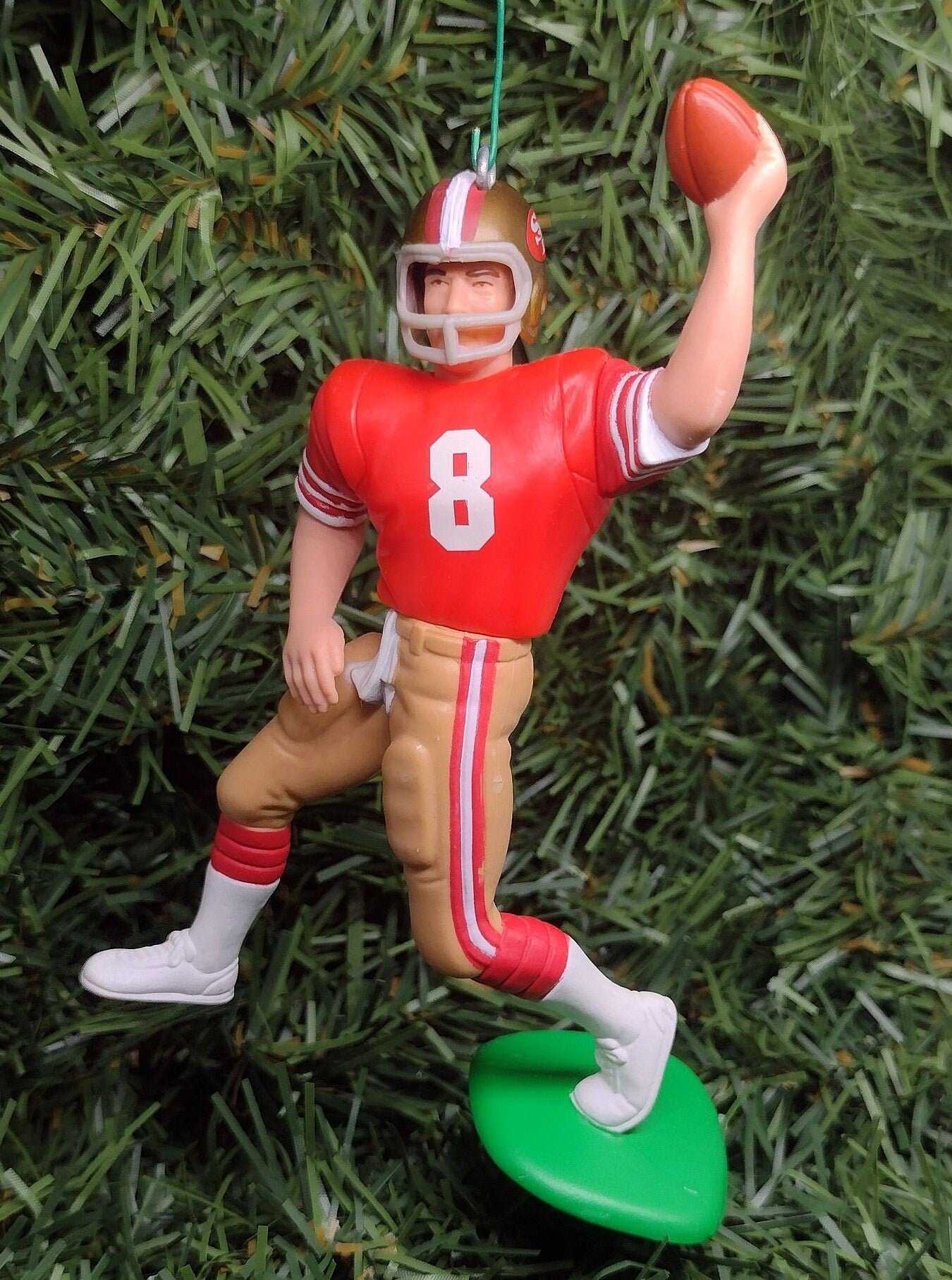 Steve Young SAN FRANCISCO 49ERS Christmas tree ornament xmas NFL football figure unique gift