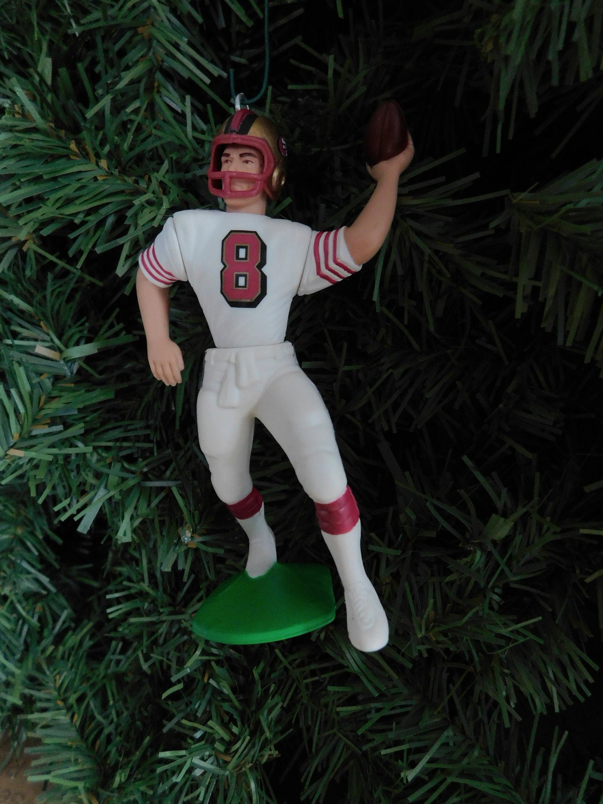 Steve Young SAN FRANCISCO 49ERS Christmas tree ornament xmas NFL football figure unique gift