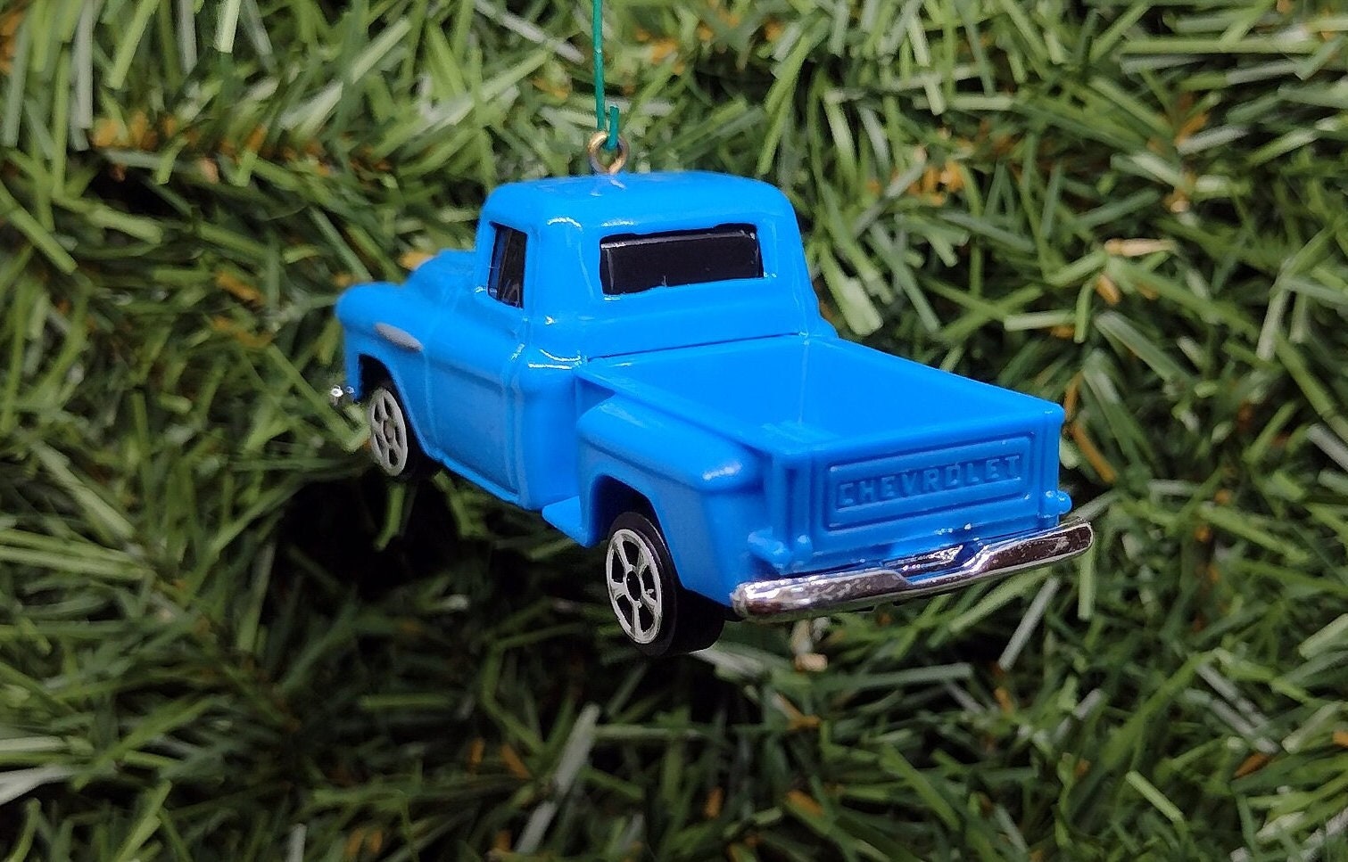 Chevy Truck Ornament 1957 Christmas Gift Idea fun automotive gift for car enthusiast or man cave tree Chevrolet Pickup