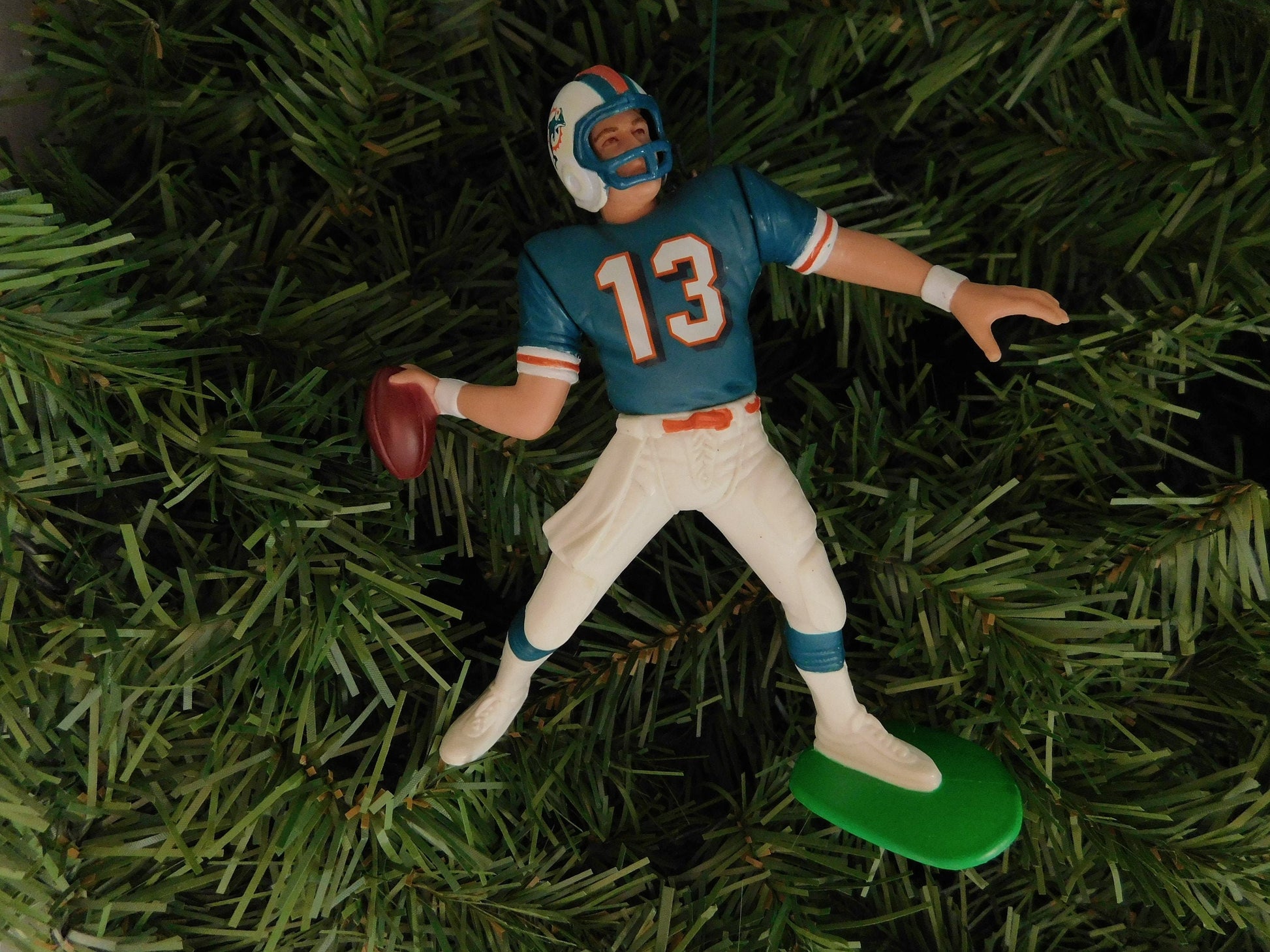 Dan Marino MIAMI DOLPHINS Christmas tree ornament xmas nfl football figure unique gift idea