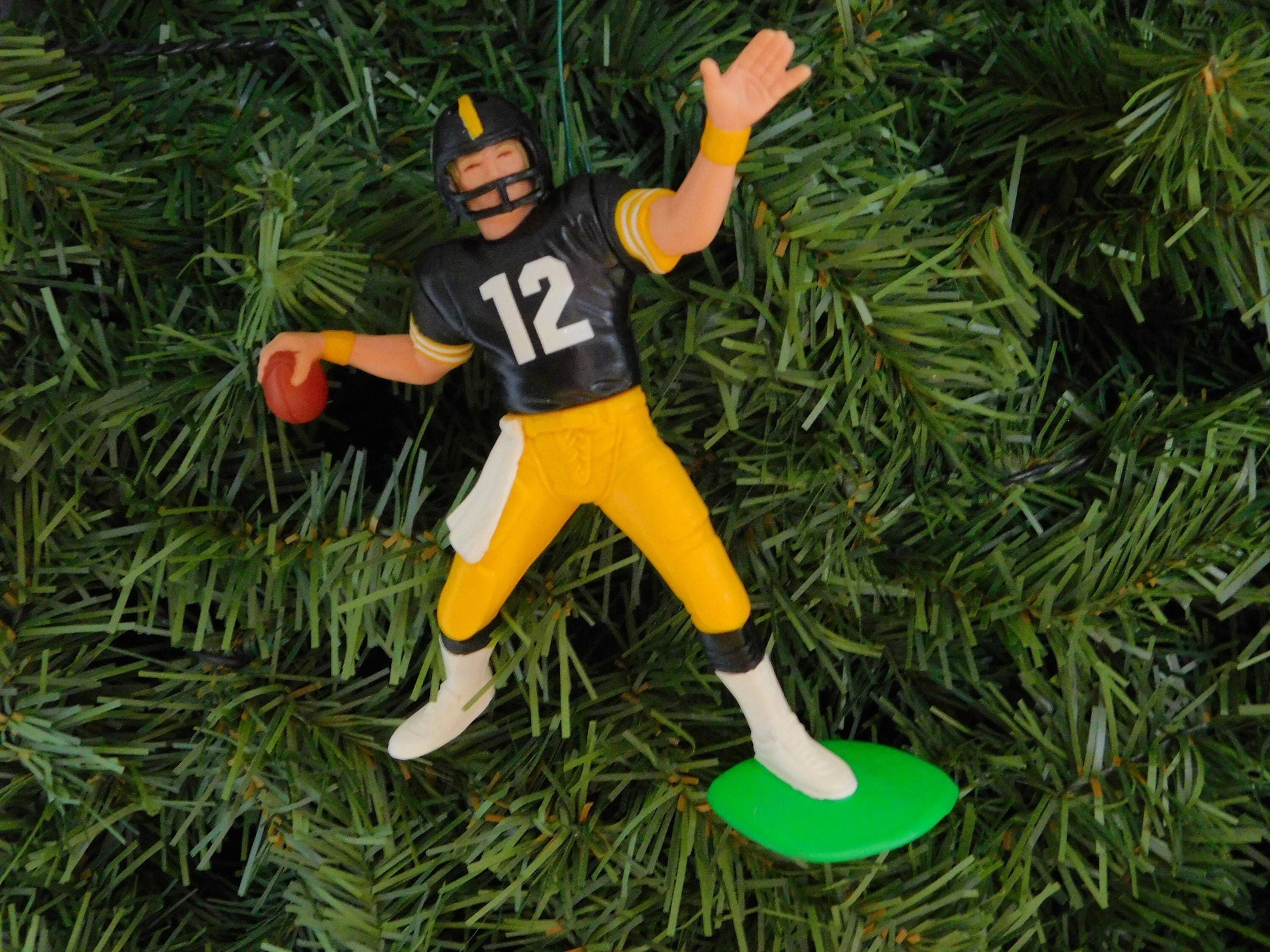 Terry Bradshaw PITTSBURGH STEELERS ornament Christmas gift idea for xmas tree NFL football figure