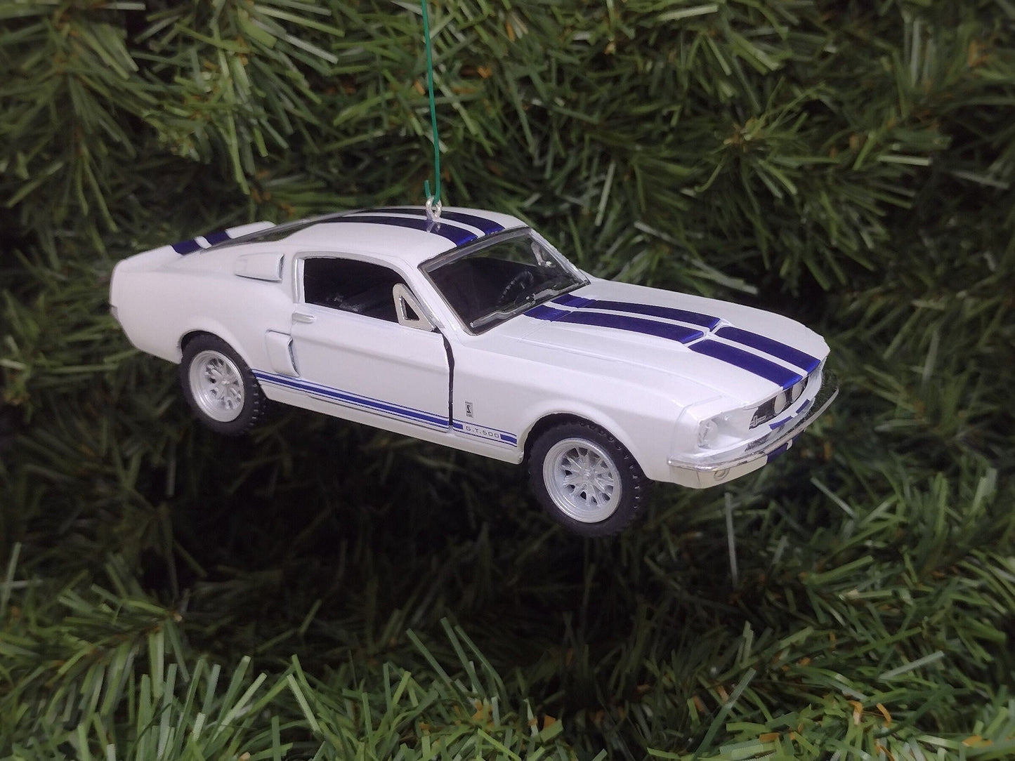 Ford Mustang Ornament Christmas Gift Idea 1967 Shelby GT 500 Fun Automotive Xmas tree Decoration 5 inches long