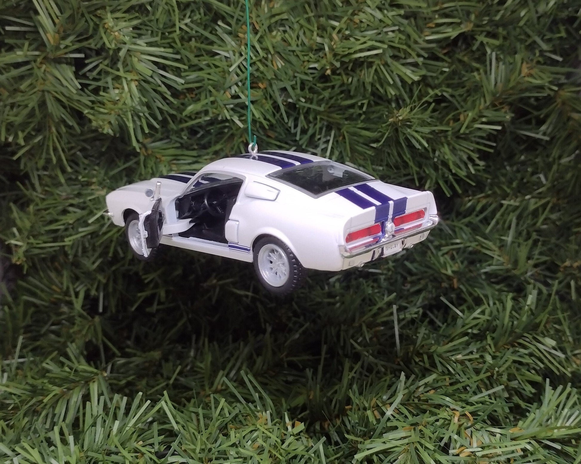 Ford Mustang Ornament Christmas Gift Idea 1967 Shelby GT 500 Fun Automotive Xmas tree Decoration 5 inches long