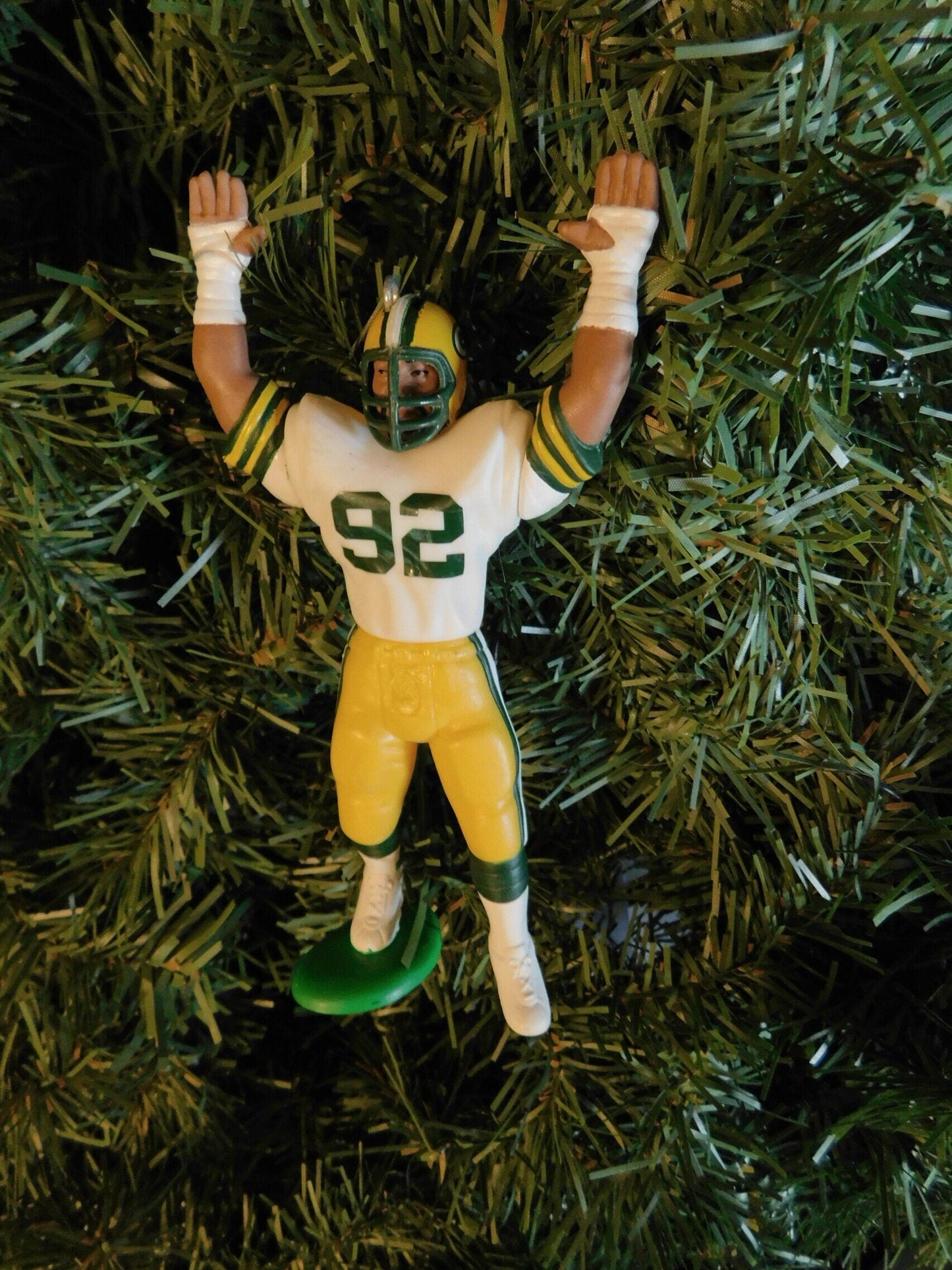 Reggie White Green Bay Packers Ornament Christmas Gift Idea Unique Xmas Tree Decoration NFL Football Figure