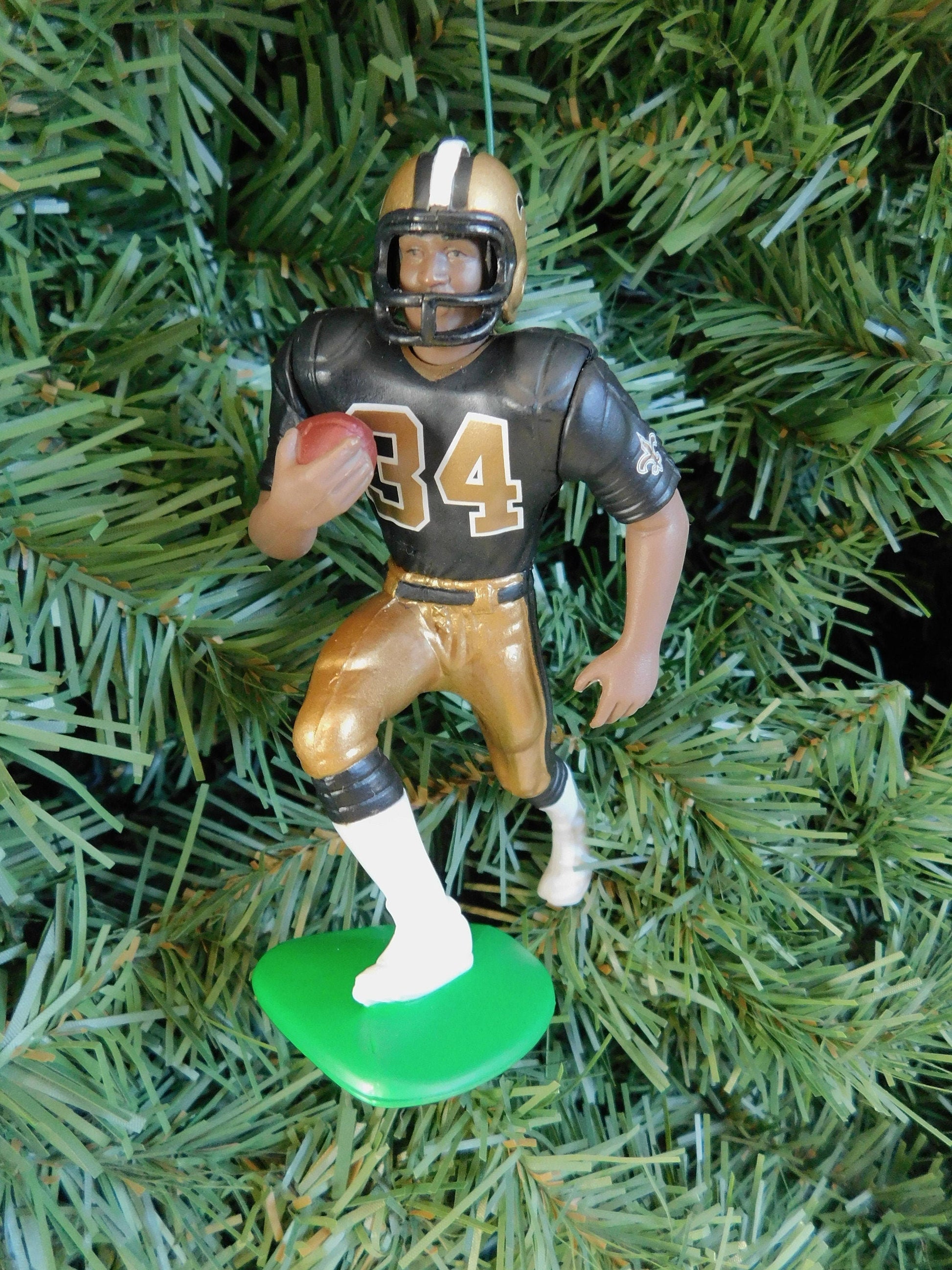 Ricky Williams NEW ORLEANS SAINTS Christmas tree ornament xmas nfl football figure unique gift idea