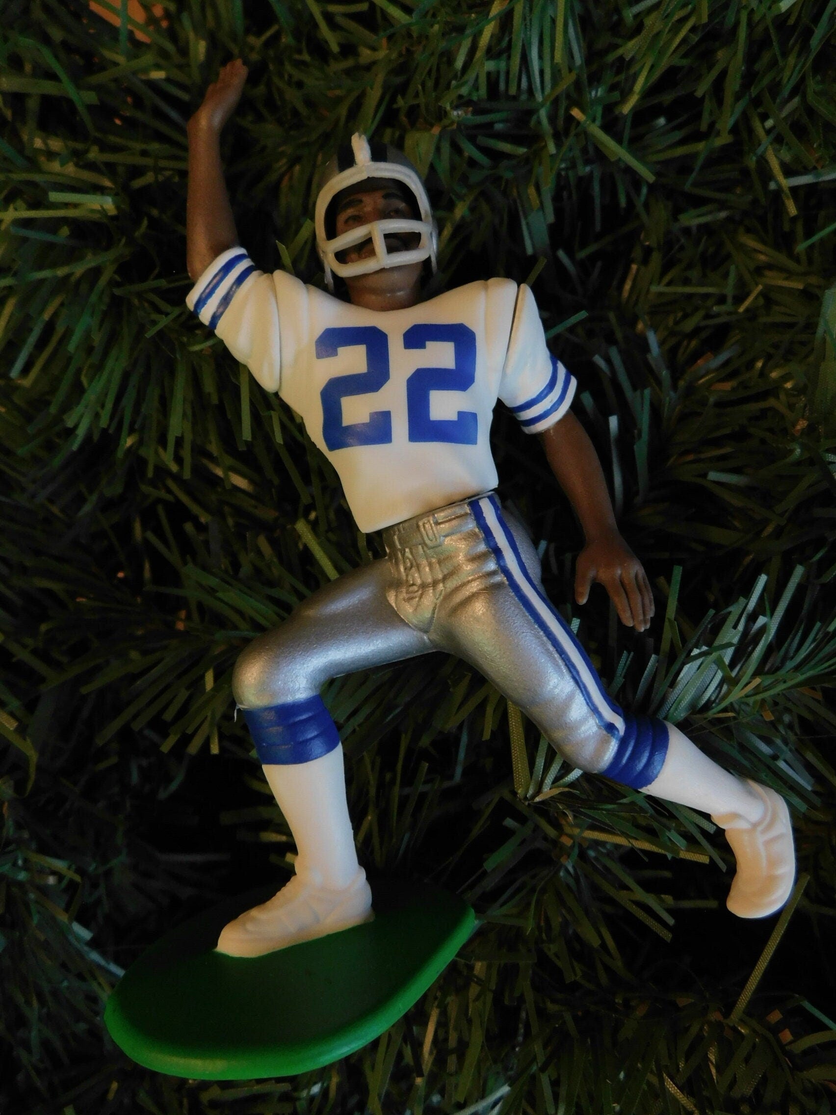 Emmitt Smith DALLAS COWBOYS Christmas tree ornament xmas NFL football figure unique gift idea