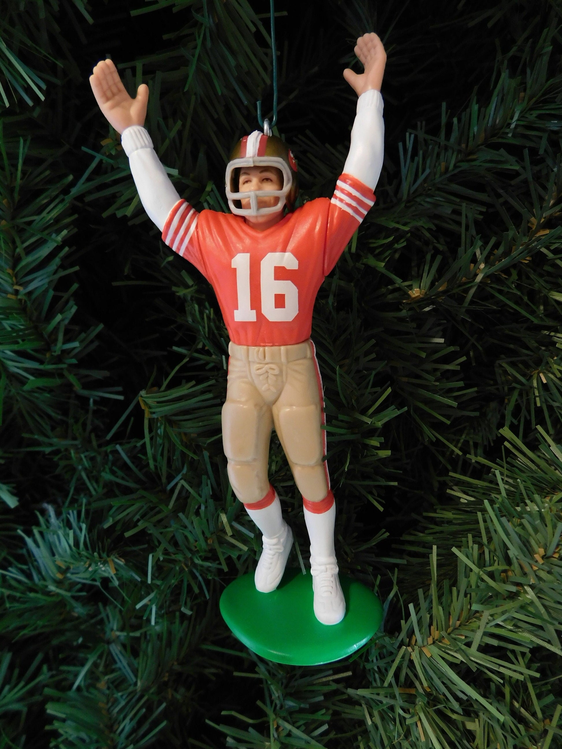 Joe Montana SAN FRANCISCO 49ERS Ornament Christmas Tree Decoration NFL football unique gift idea