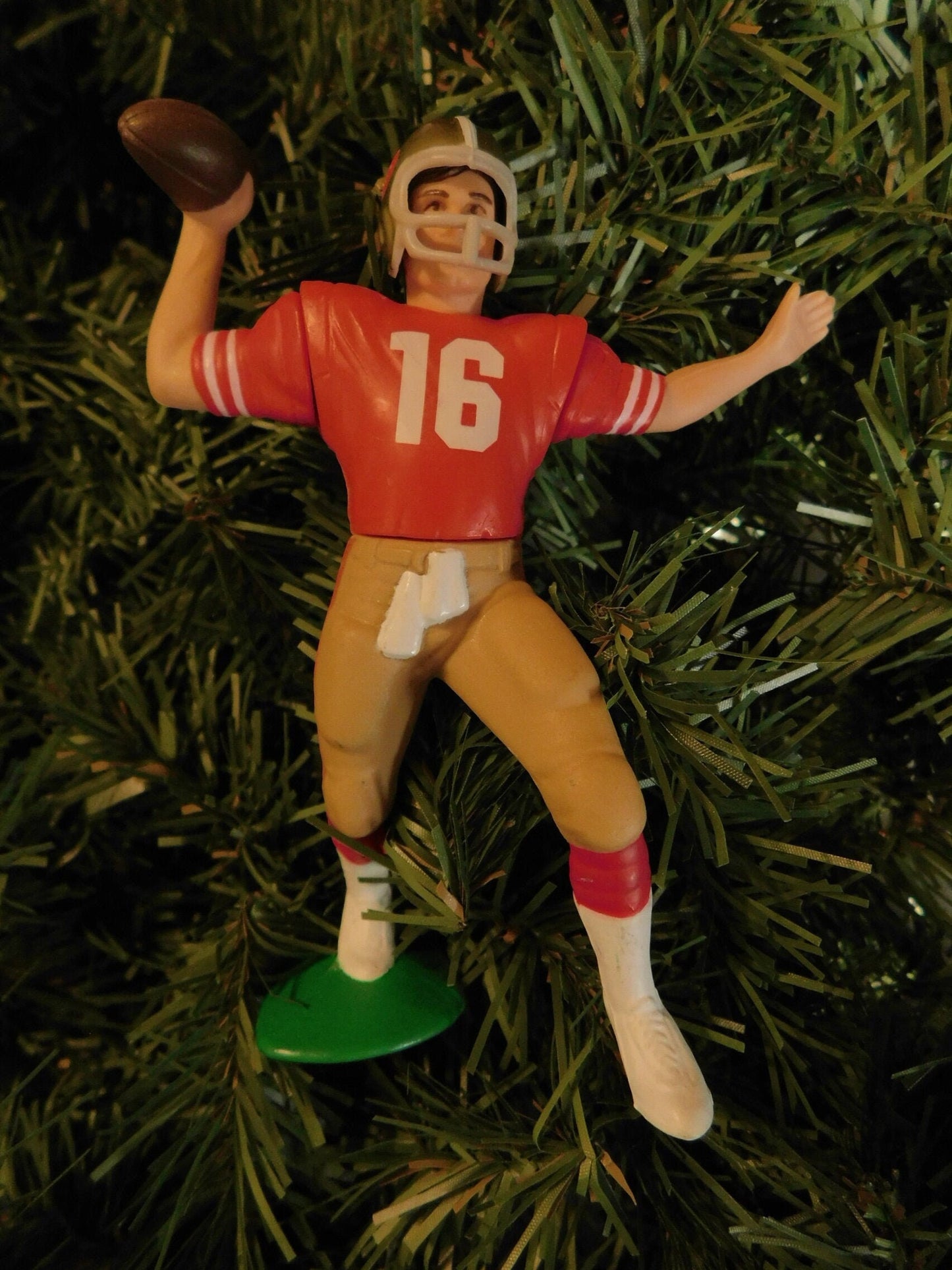 Joe Montana SAN FRANCISCO 49ERS Ornament Christmas Tree Decoration NFL football unique gift idea