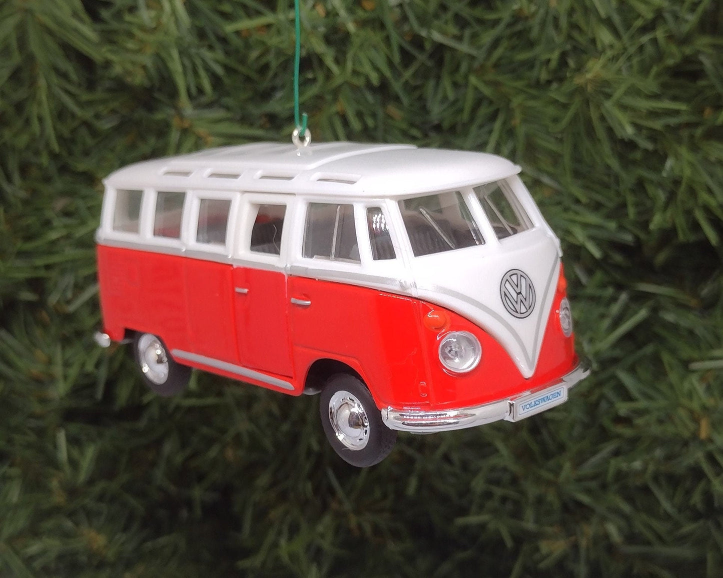 VW Bus Ornament 23 Window Samba Christmas tree decoration fun automotive gift for car enthusiast Volkswagen unique xmas idea