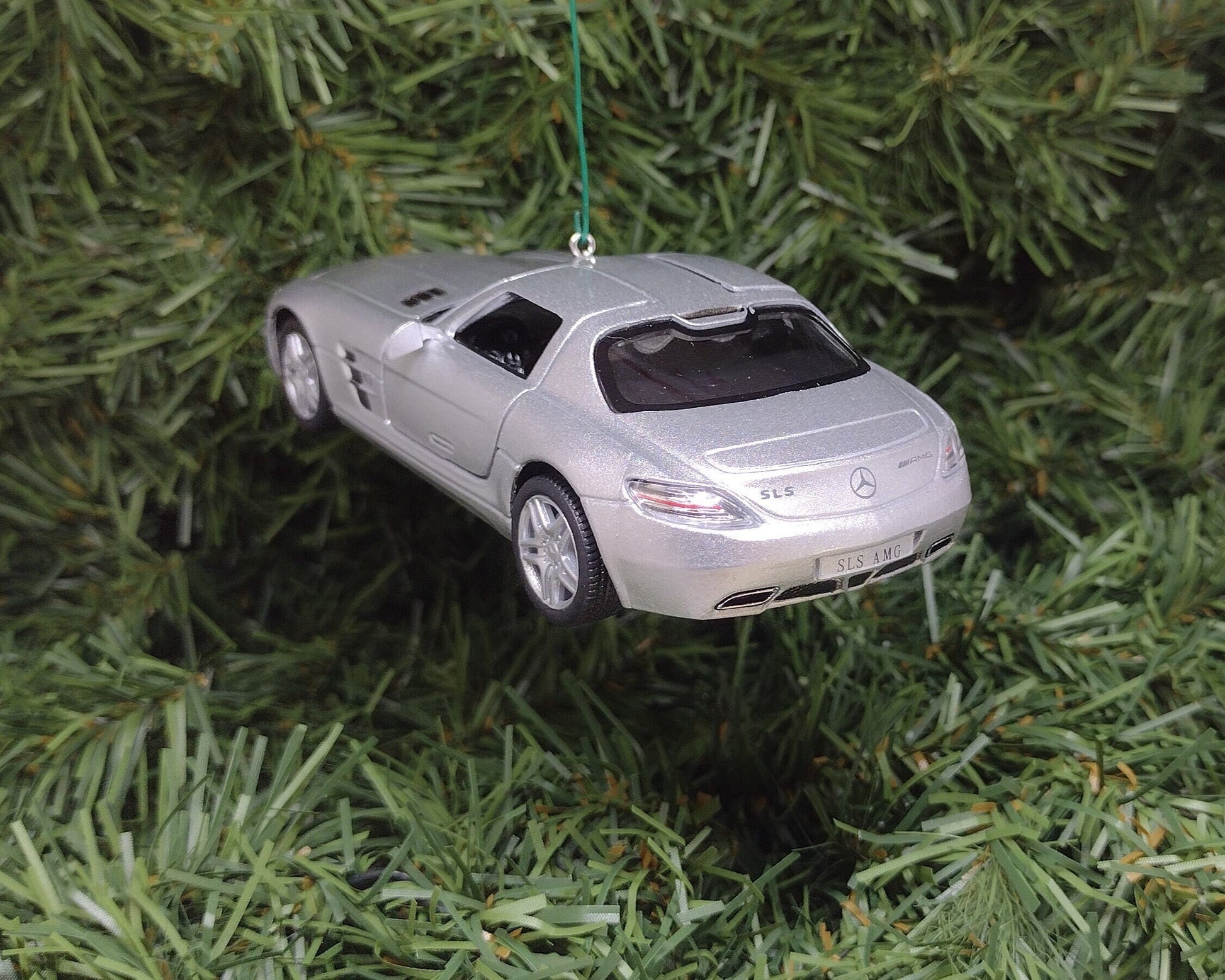 Mercedes SLS AMG Ornament Christmas Tree Decoration Fun Automotive Xmas Gift Idea 5 inches long 2010-2015