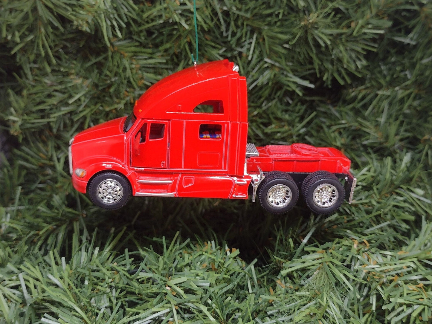 Kenworth Big Rig Ornament Christmas Gift Idea Fun Automotive Xmas tree Decoration 5 inches long Semi Tractor T-700