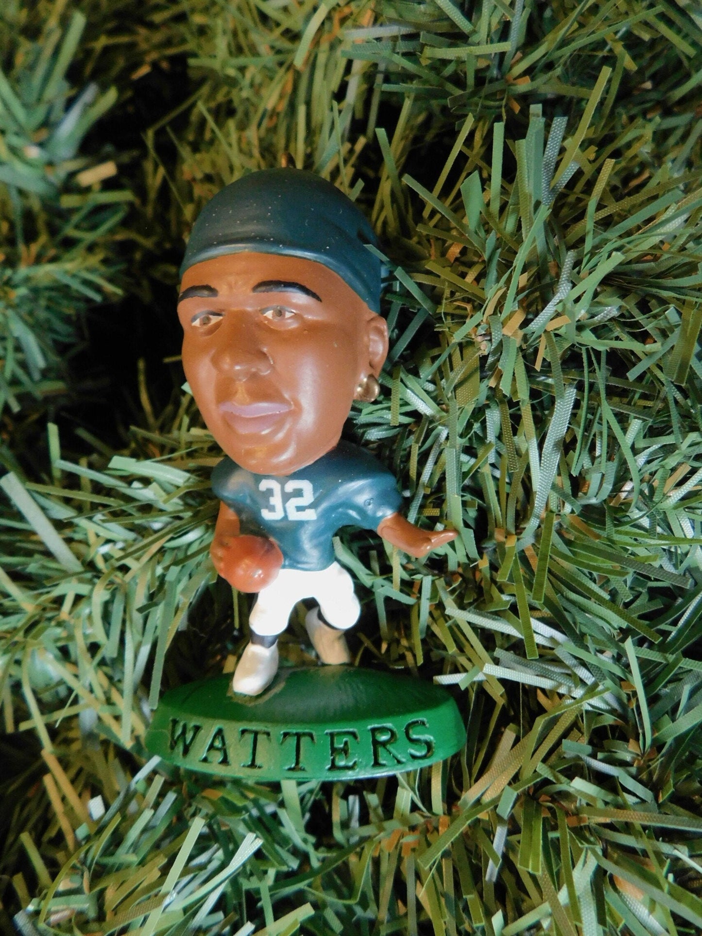 PHILADELPHIA EAGLES Christmas tree ornaments Donovan McNabb / Ricky Watters / Nick Foles xmas NFL football unique gift