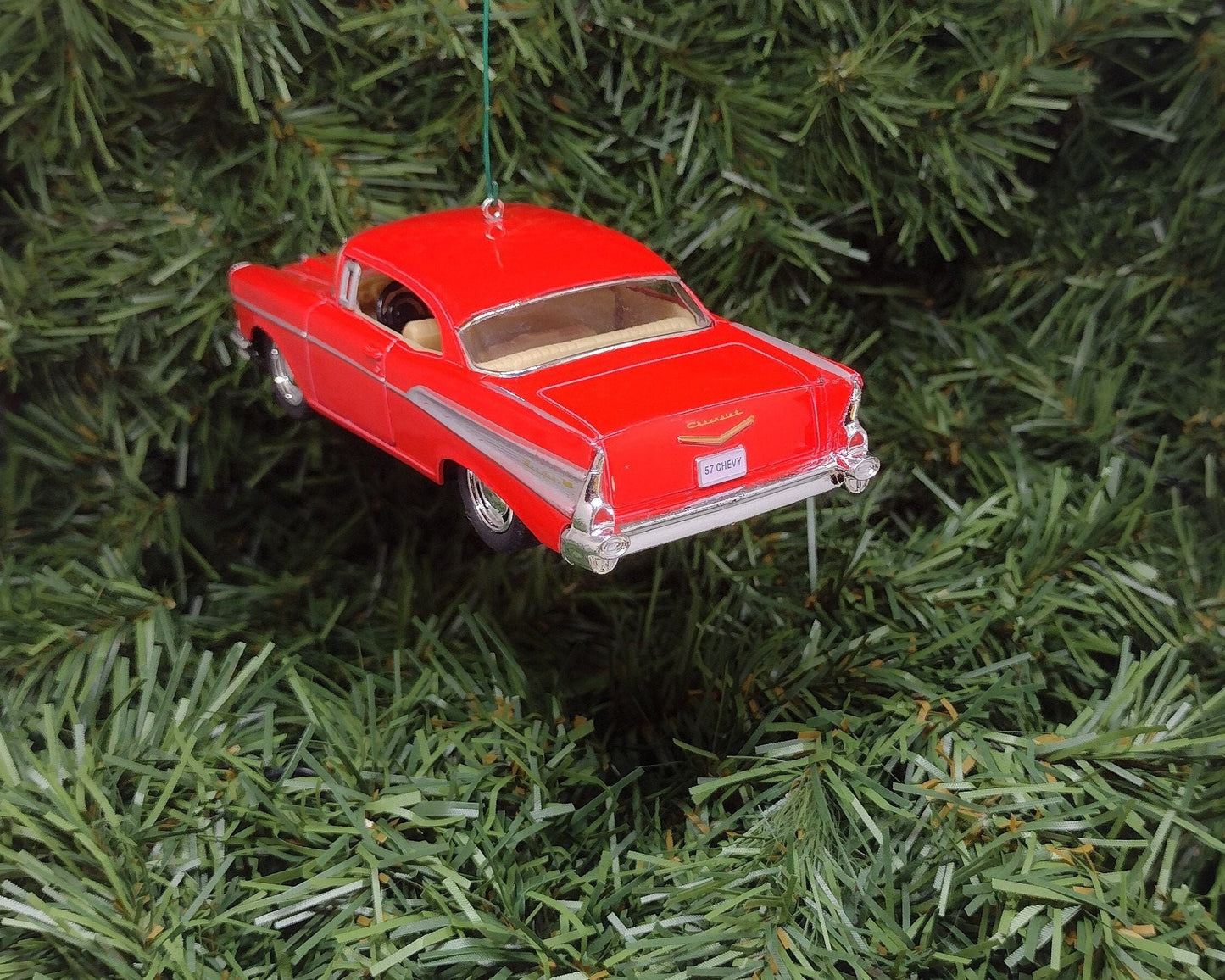 1957 Chevy Bel Air Ornament Christmas Tree Decoration Fun Automotive Xmas Gift Idea 5 inches long Chevrolet