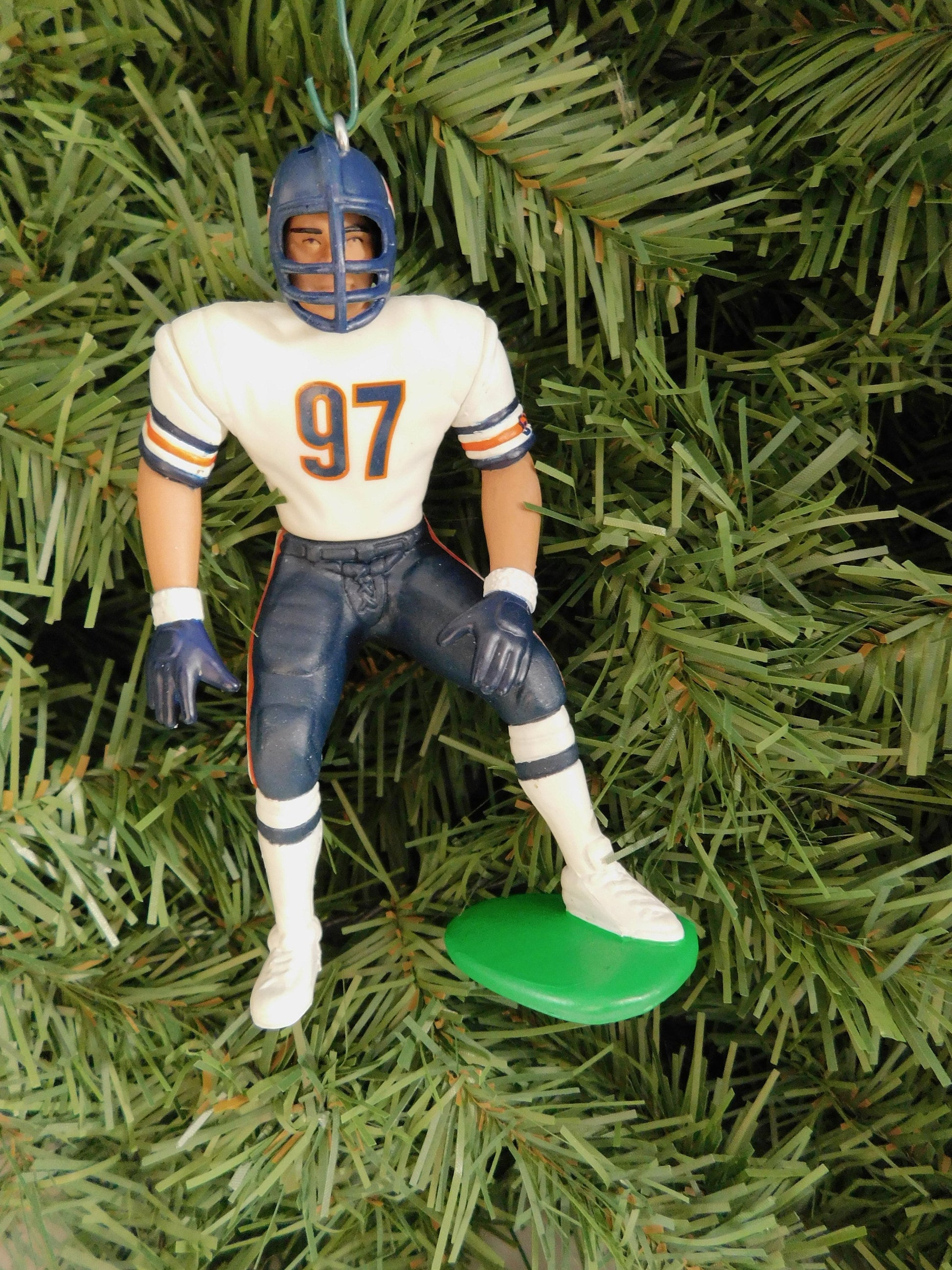 CHICAGO BEARS Christmas ornaments Mike Tomczak/Rashaan Salaam/Neal Anderson/Chris Zorich xmas tree nfl football unique gift idea