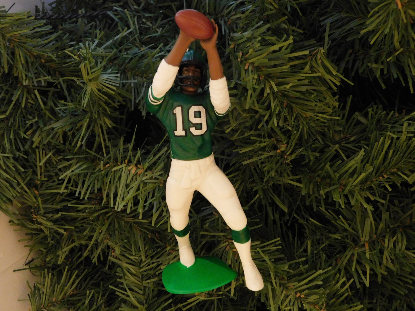 NEW YORK JETS Christmas ornament Wayne Chrebet/Keyshawn Johnson/Boomer Esiason/Vinny Testaverde xmas tree nfl football figure