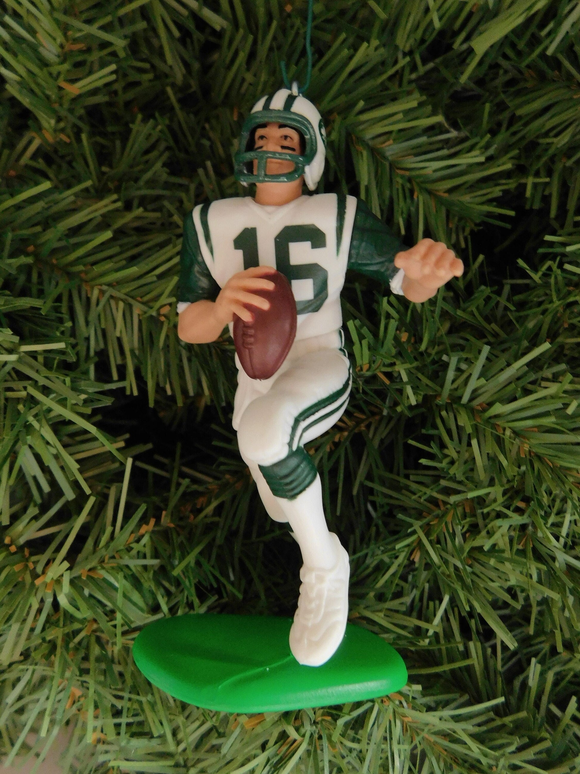 NEW YORK JETS Christmas ornament Wayne Chrebet/Keyshawn Johnson/Boomer Esiason/Vinny Testaverde xmas tree nfl football figure