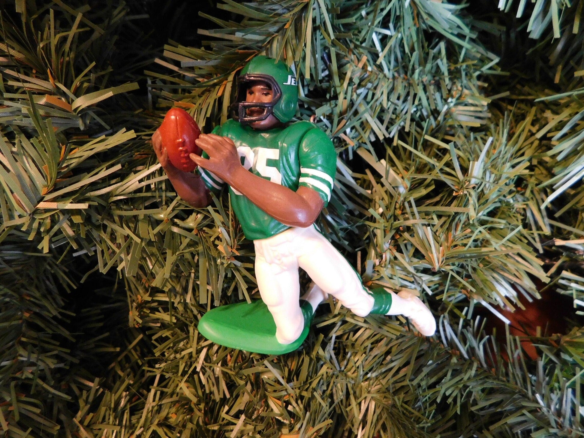 NEW YORK JETS Christmas ornament Wayne Chrebet/Keyshawn Johnson/Boomer Esiason/Vinny Testaverde xmas tree nfl football figure