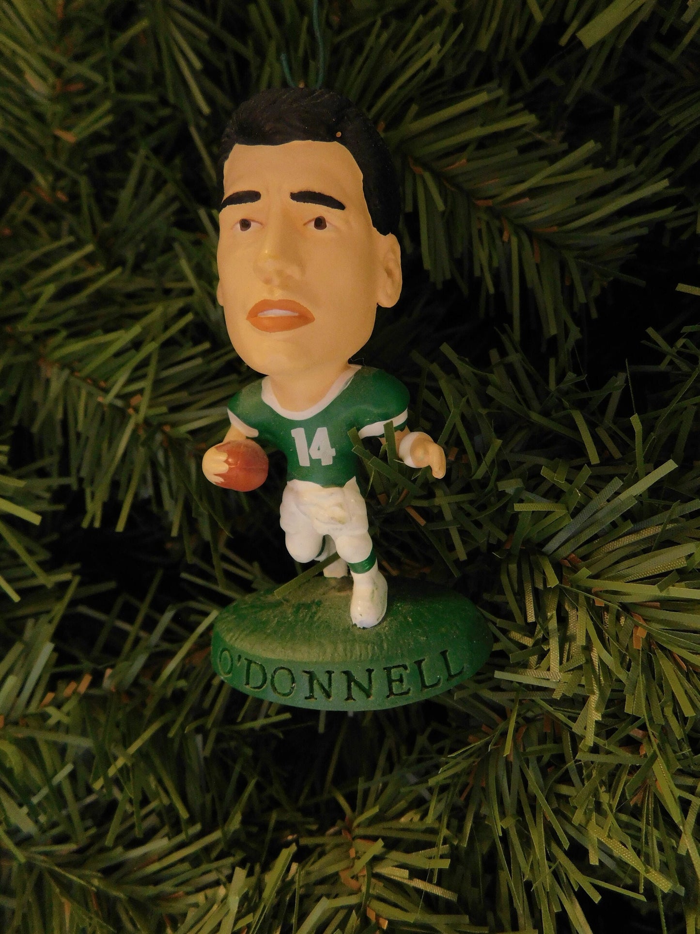 NEW YORK JETS Christmas ornament Wayne Chrebet/Keyshawn Johnson/Boomer Esiason/Vinny Testaverde xmas tree nfl football figure