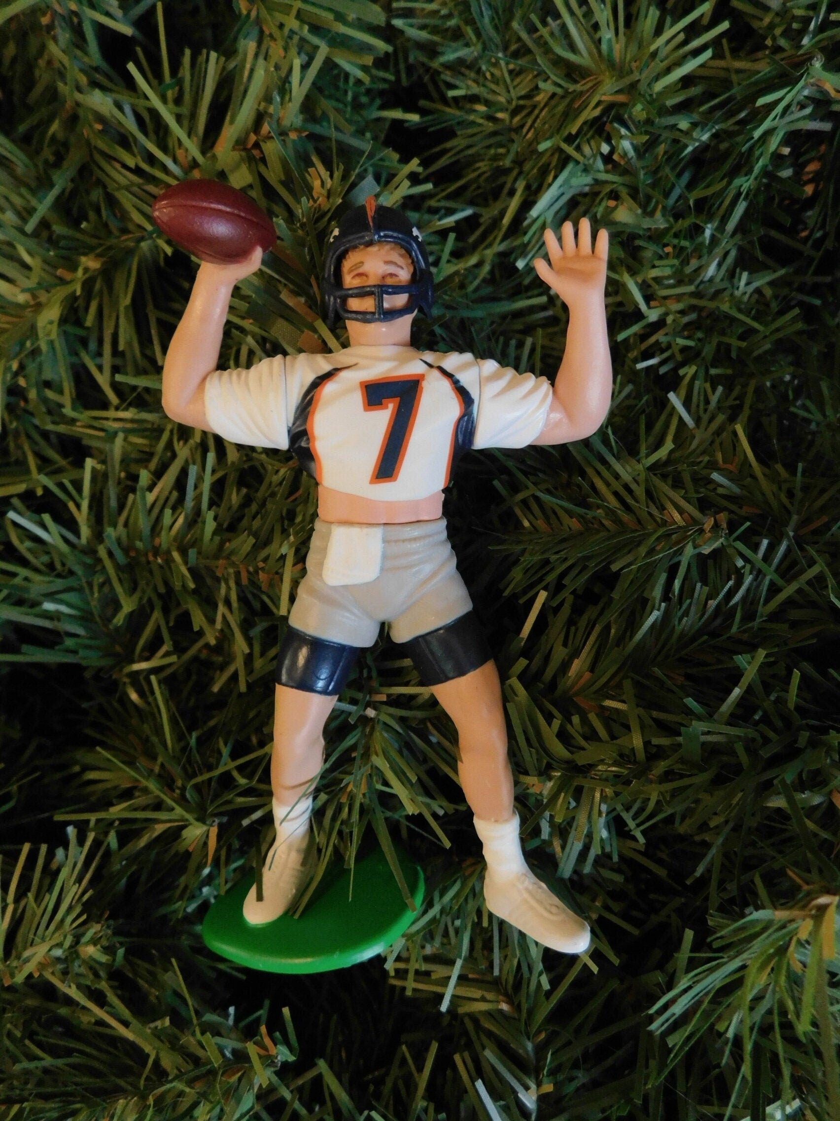 John Elway DENVER BRONCOS Christmas tree ornament xmas NFL football figure unique gift idea