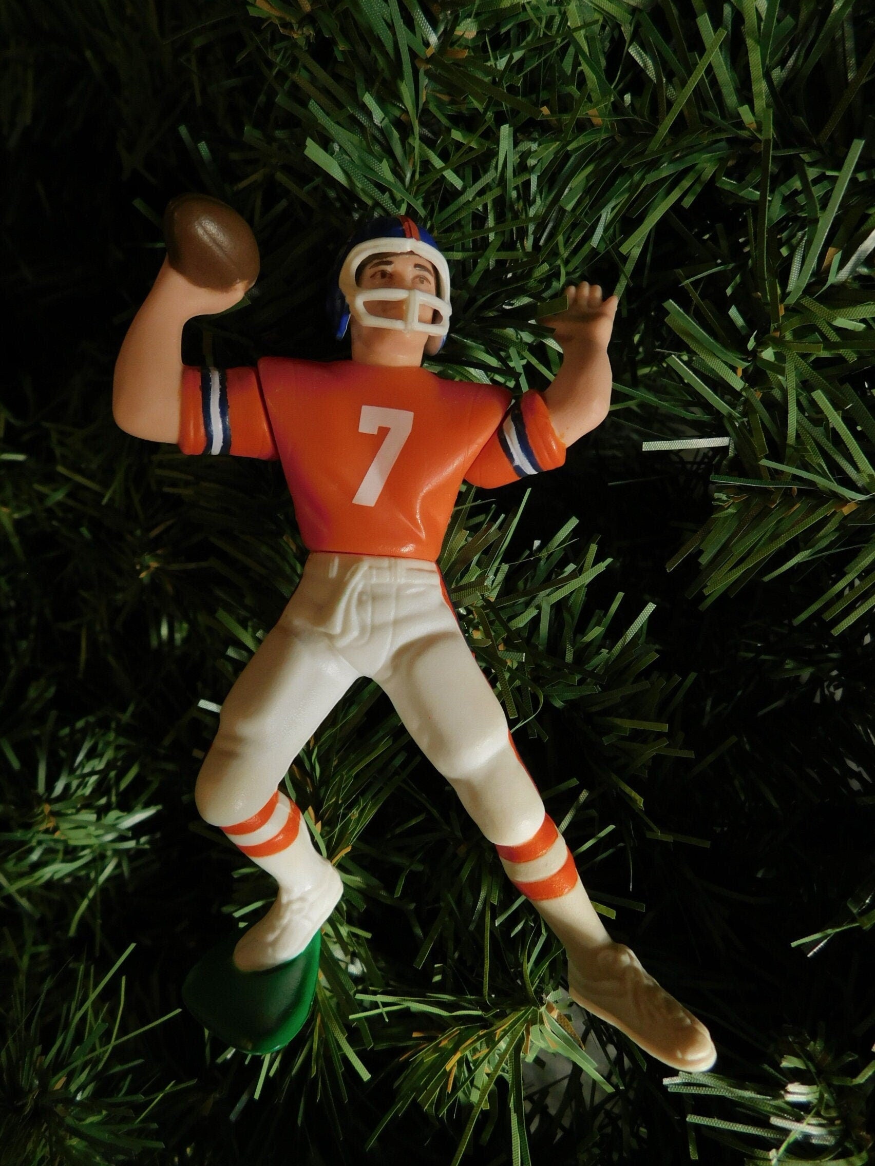 John Elway DENVER BRONCOS Christmas tree ornament xmas NFL football figure unique gift idea