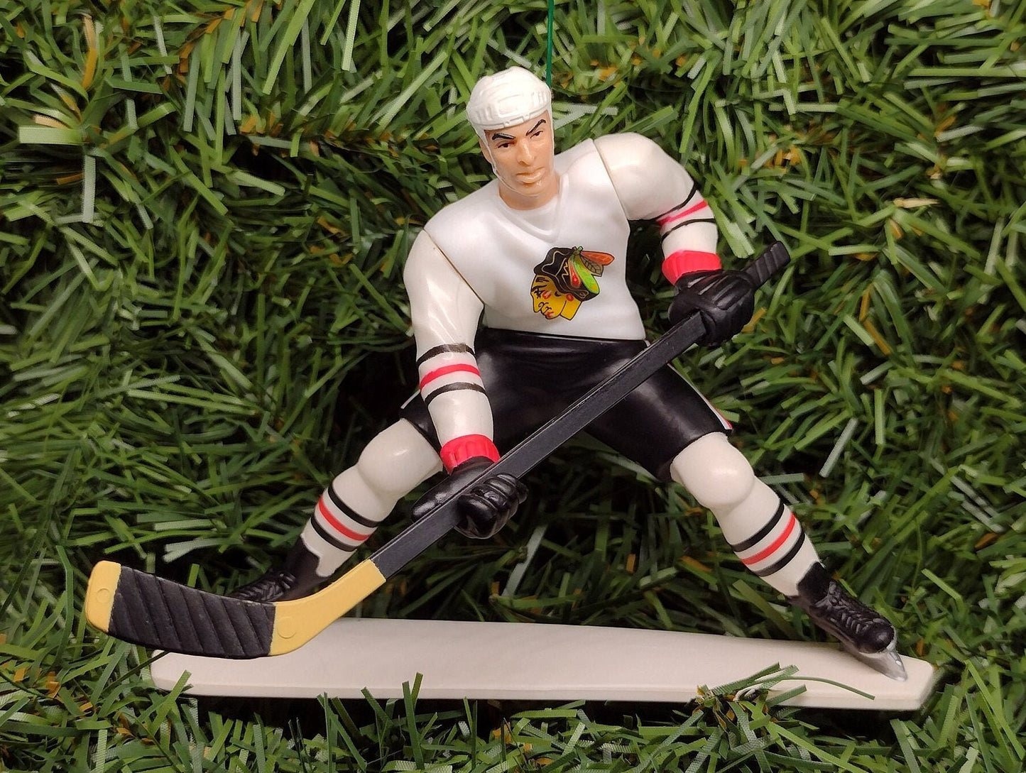 CHICAGO BLACKHAWKS Ornament Chris Chelios Jeremy Roenick Christmas Tree Decoration NHL Hockey Unique Gift Idea