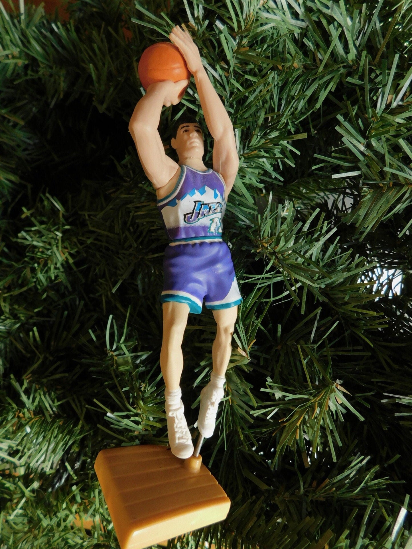 UTAH JAZZ Christmas tree ornaments Karl Malone/John Stockton xmas NBA basketball figure unique gift idea