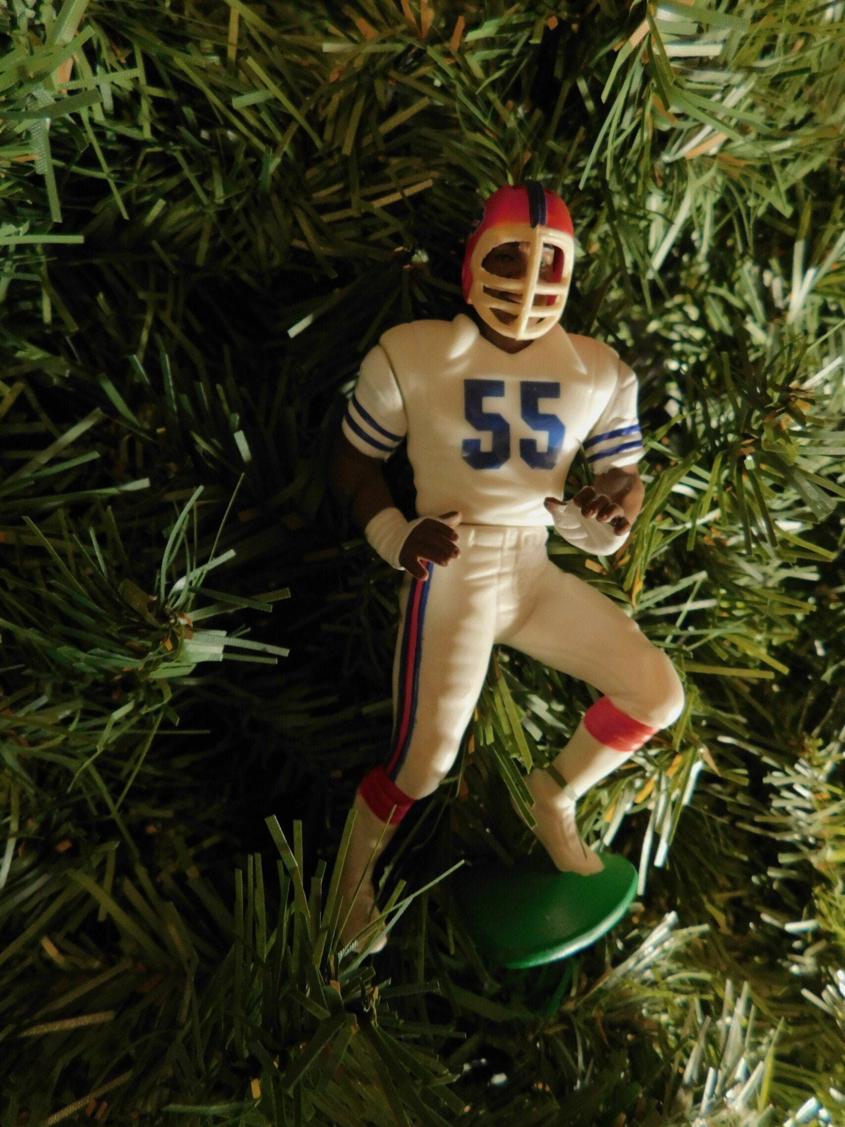 Cornelius Bennett BUFFALO BILLS Christmas tree ornament xmas NFL football figure unique gift idea