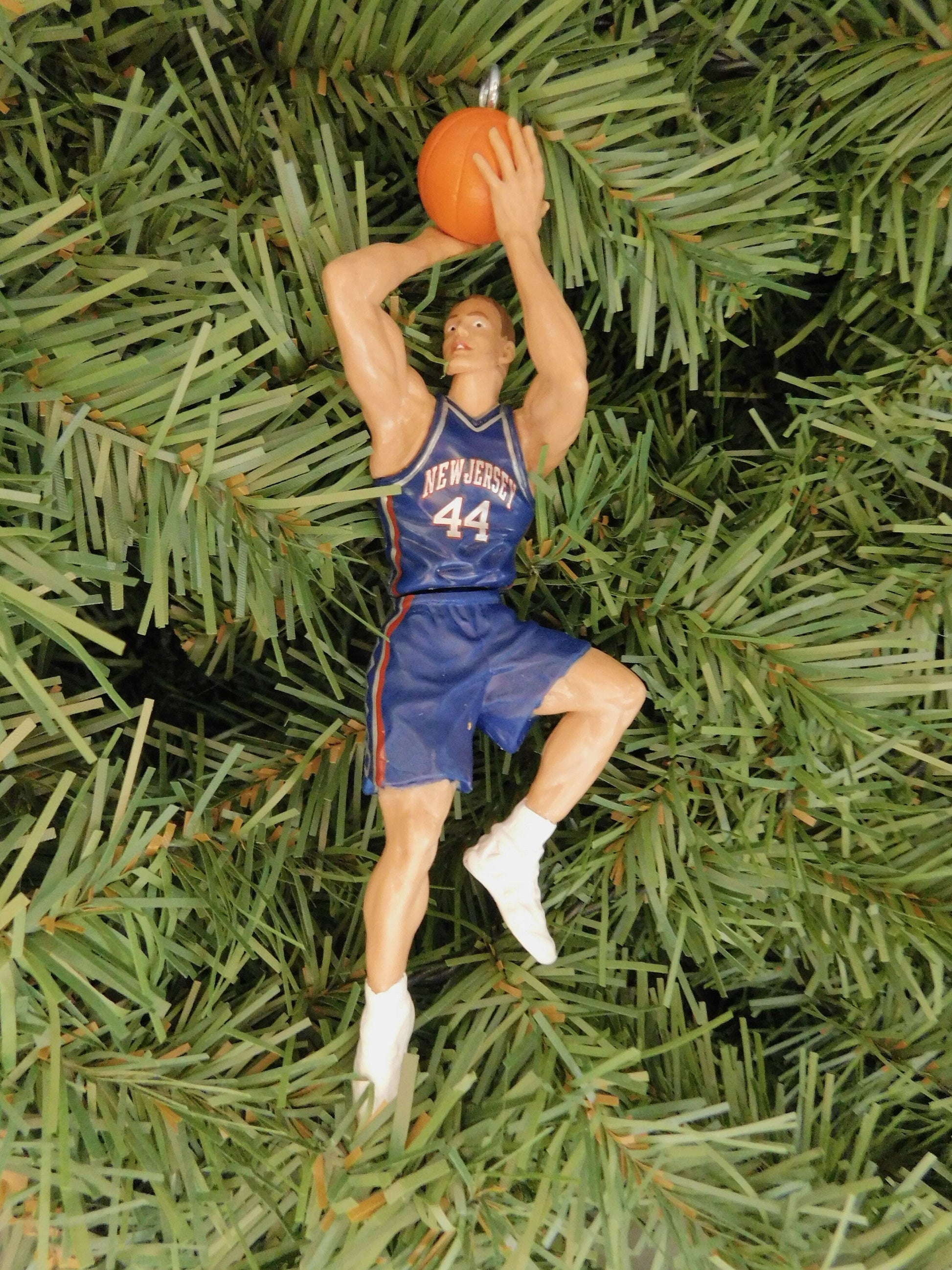 NEW JERSEY/BROOKLYN Nets Ornaments Christmas tree decoration Derrick Coleman-Keith Van Horn-Kenny Anderson-Jason Kidd xmas nba basketball