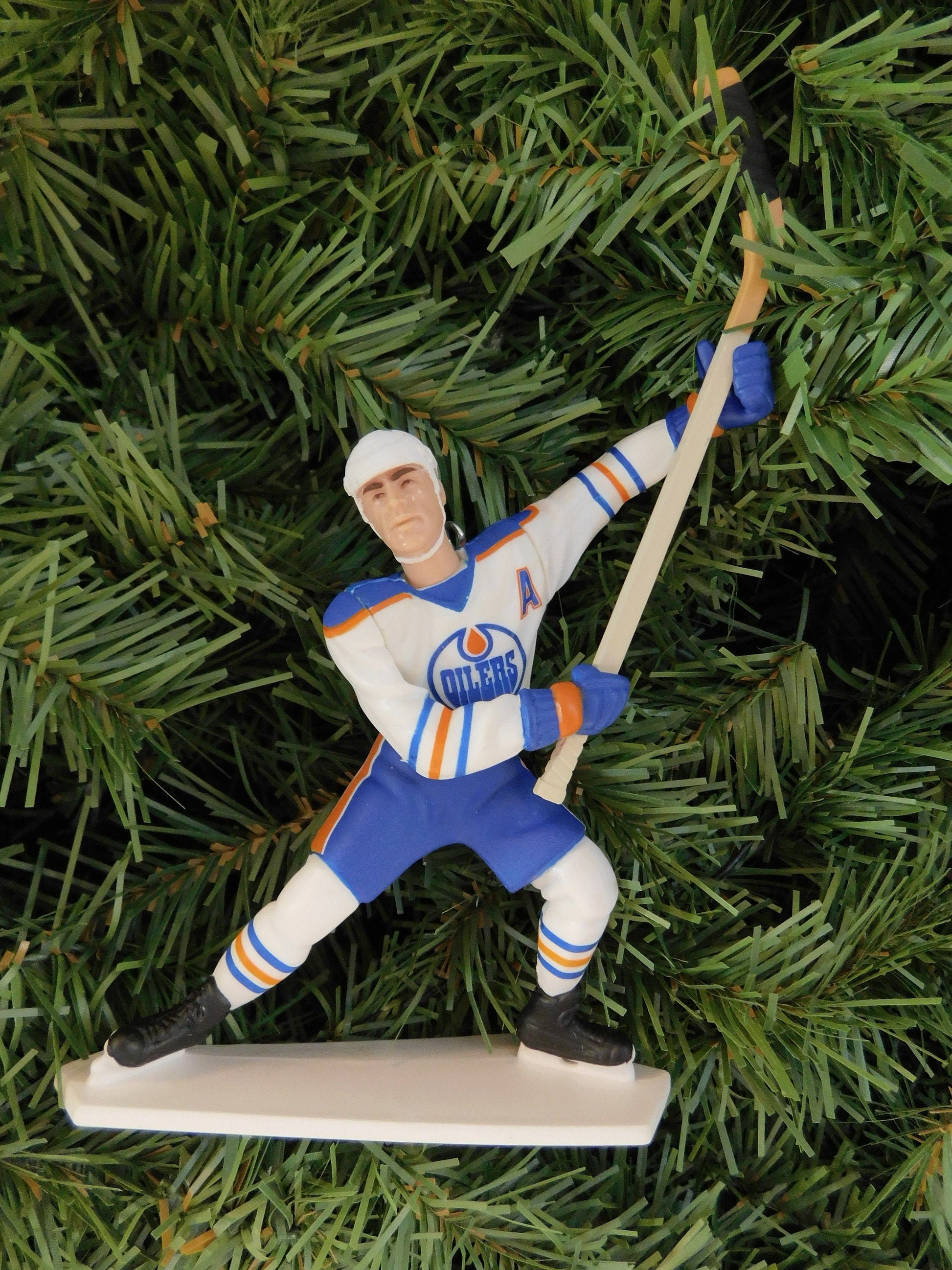 EDMONTON OILERS Ornament Wayne Gretzky Grant Fuhr Mark Messier Jason Arnott Mike Grier Christmas Tree Decoration NHL hockey