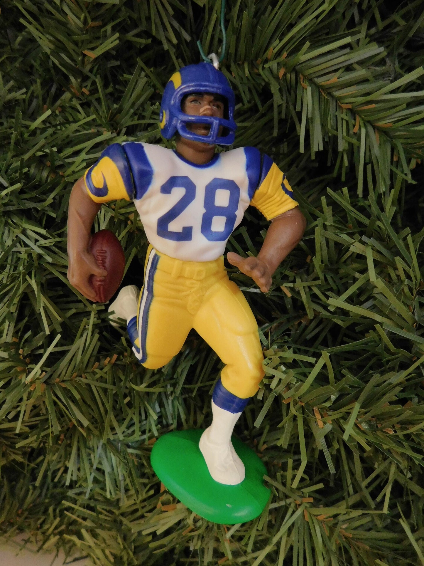 Marshall Faulk ST Louis Rams Ornament Christmas Gift Idea Unique Xmas Tree Decoration NFL Football Los Angeles