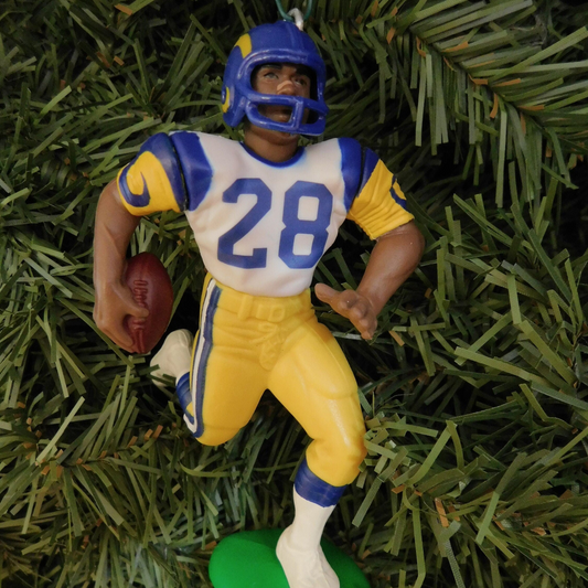 SAINT LOUIS RAMS NFL Ornament Marshall Faulk Christmas Gift Football Figure Los Angeles