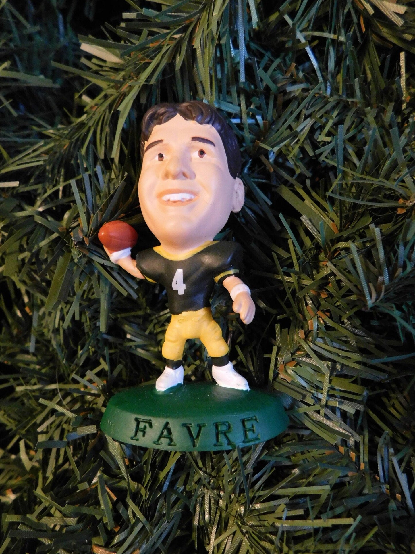 Brett Favre GREEN BAY PACKERS Christmas tree ornament xmas nfl football unique gift idea