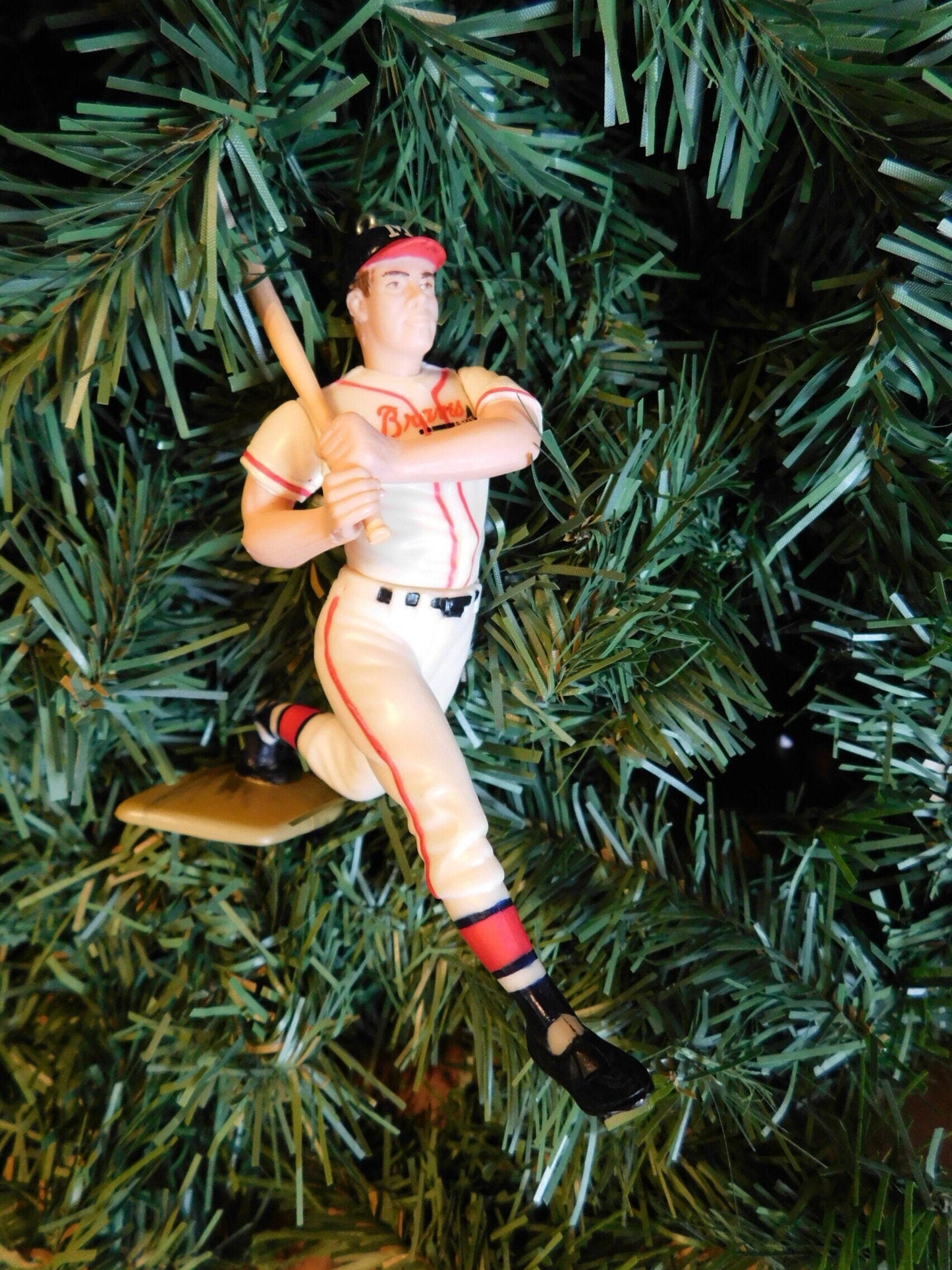 Eddie Mathews ATLANTA/MILWAUKEE BRAVES Christmas tree ornament baseball xmas figure unique gift idea