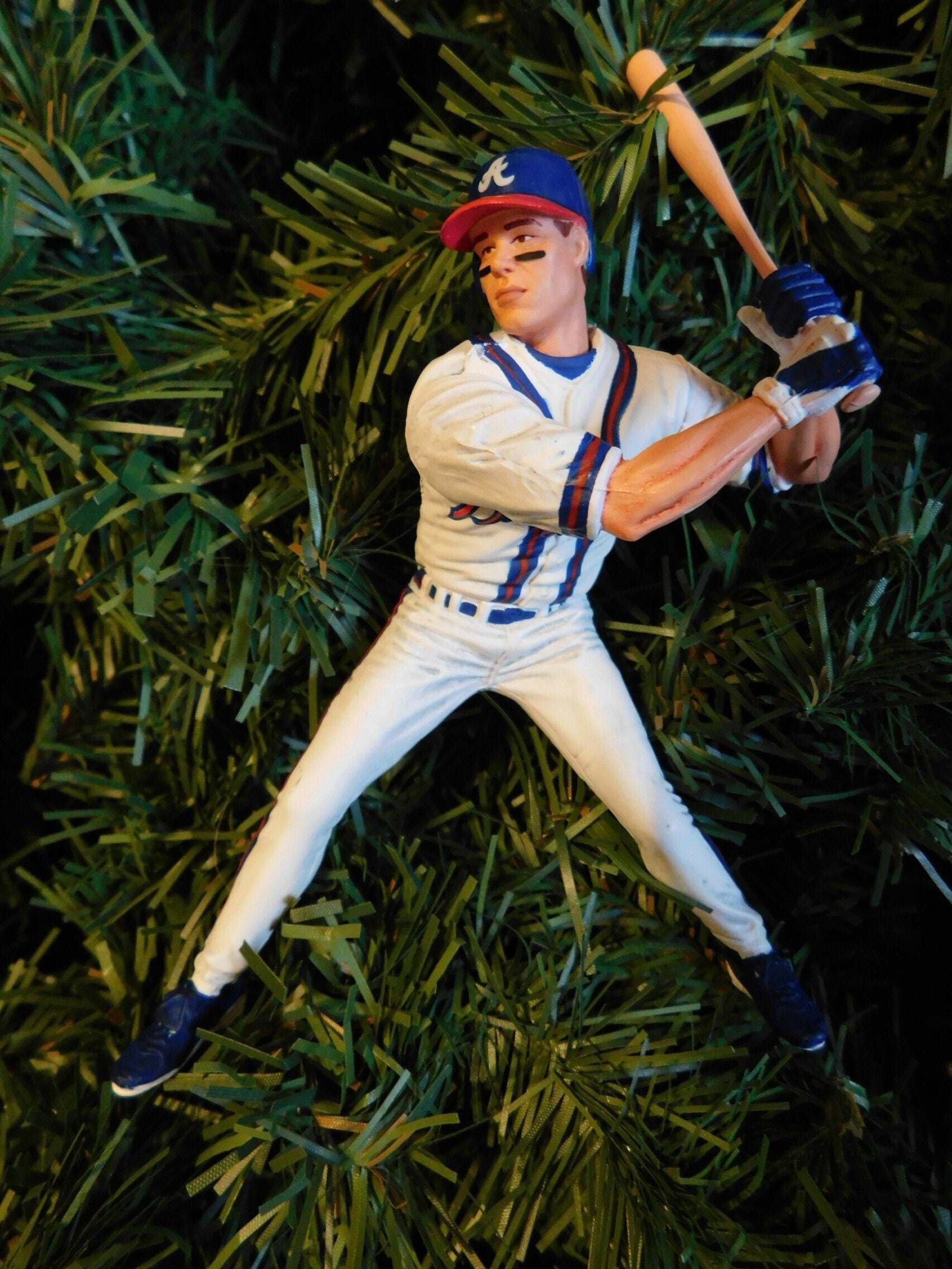 Chipper Jones ATLANTA BRAVES Ornament Christmas tree decoration MLB baseball xmas unique gift idea