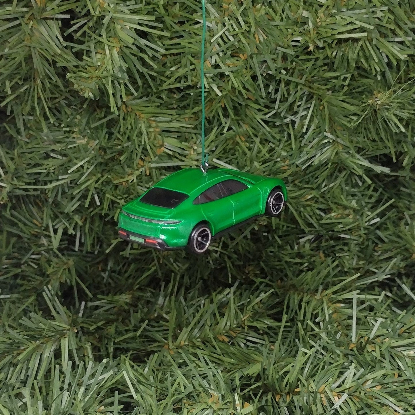 Porsche Taycan Ornament Turbo S Christmas tree decoration fun automotive gift for xmas tree