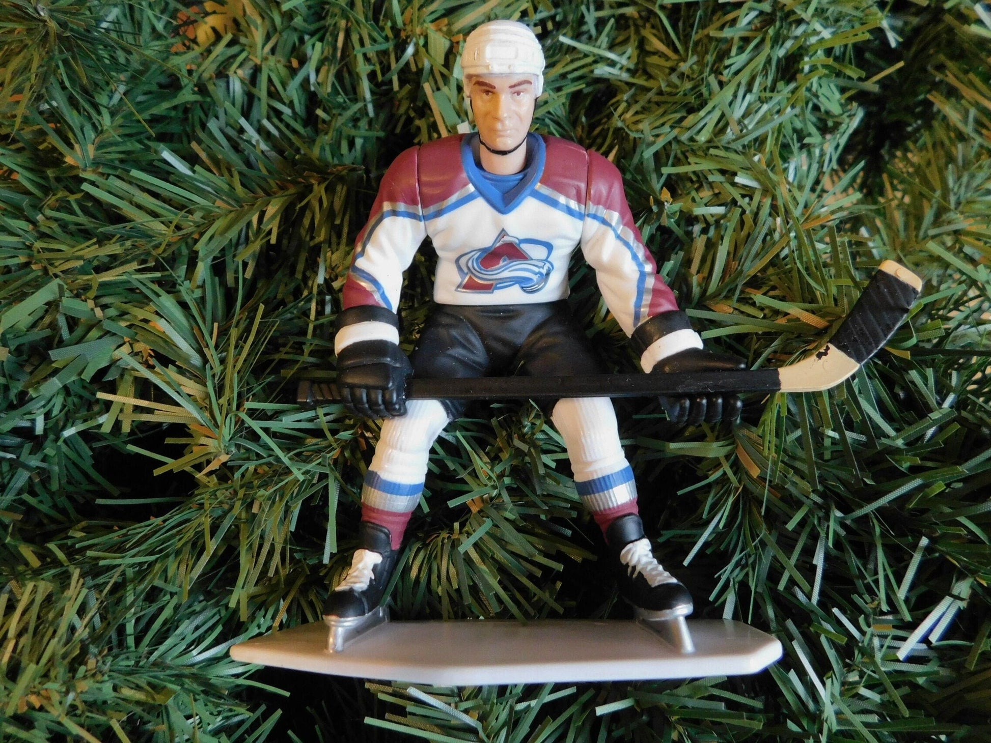 COLORADO AVALANCHE Christmas tree ornaments Patrick Roy/Joe Sakic/Peter Forsberg/Ray Bourque AVS xmas nhl hockey figure