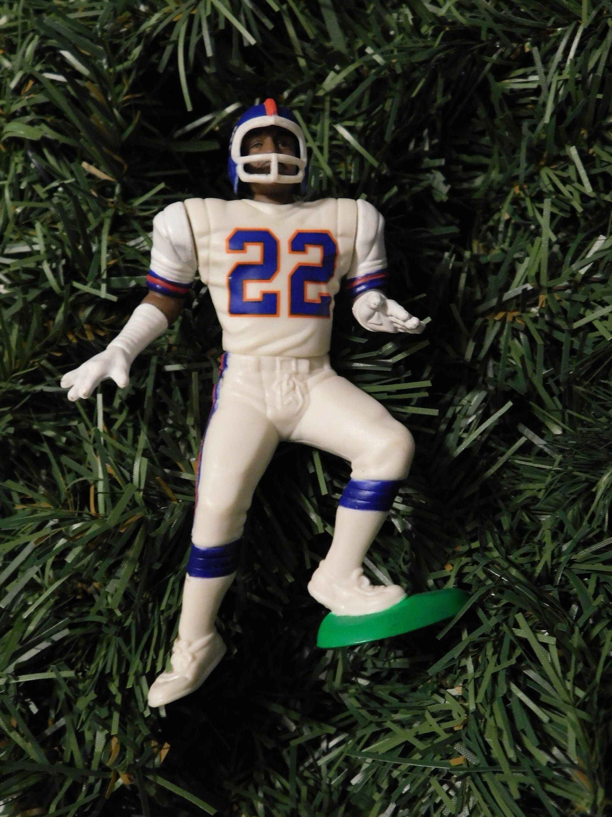 Choice of NEW YORK GIANTS Rodney Hampton/Lionel Manuel/Tyrone Wheatley Christmas Ornament xmas nfl football figure