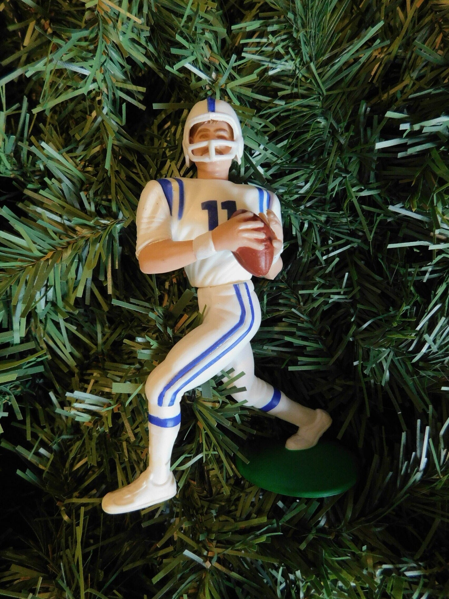 INDIANAPOLIS COLTS Christmas tree ornaments Marshall Faulk/Edgerrin James/Jim Harbaugh xmas NFL football figure unique gift idea