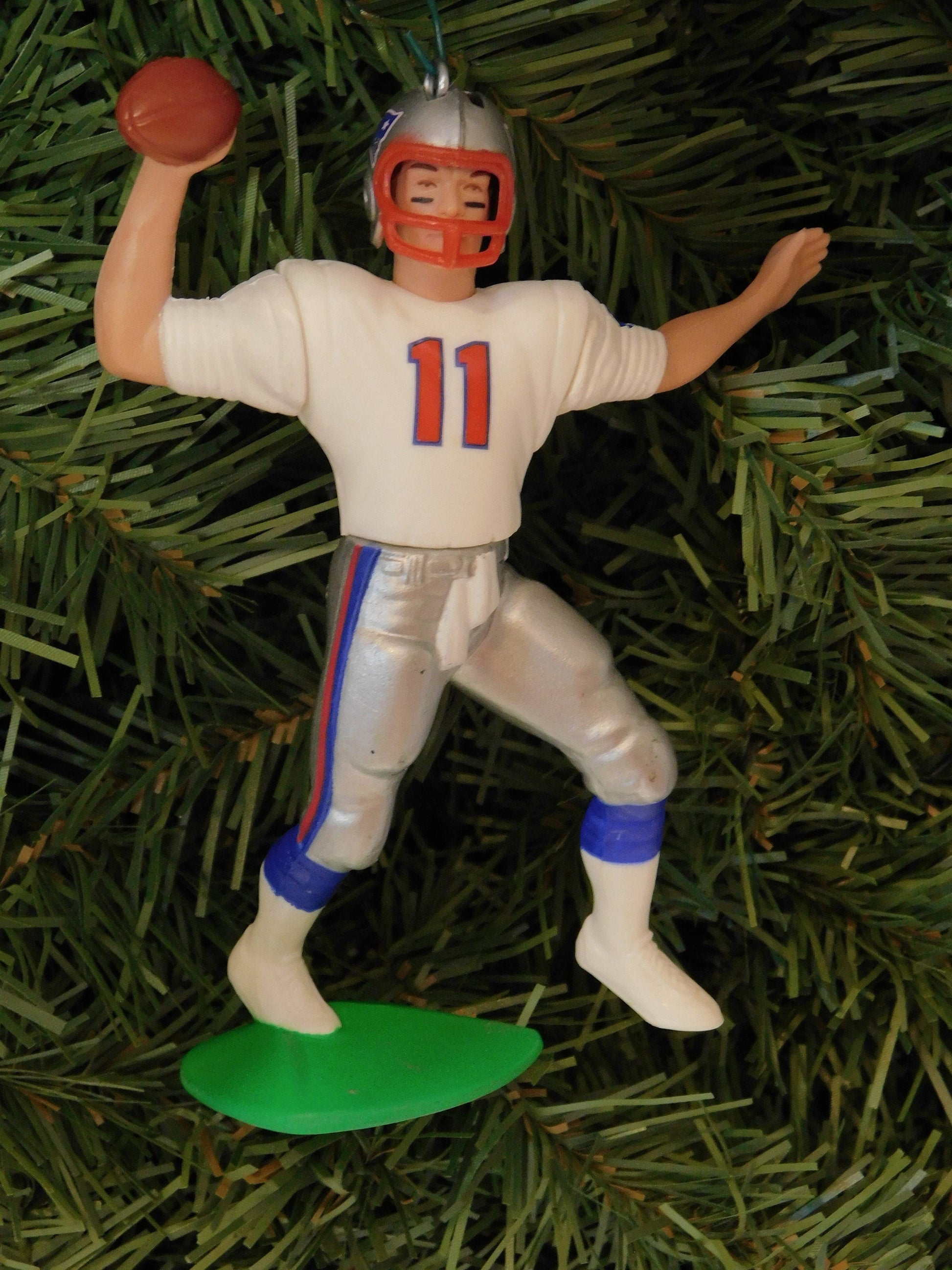 Drew Bledsoe NEW ENGLAND PATRIOTS Christmas tree Ornament xmas nfl football figure unique gift