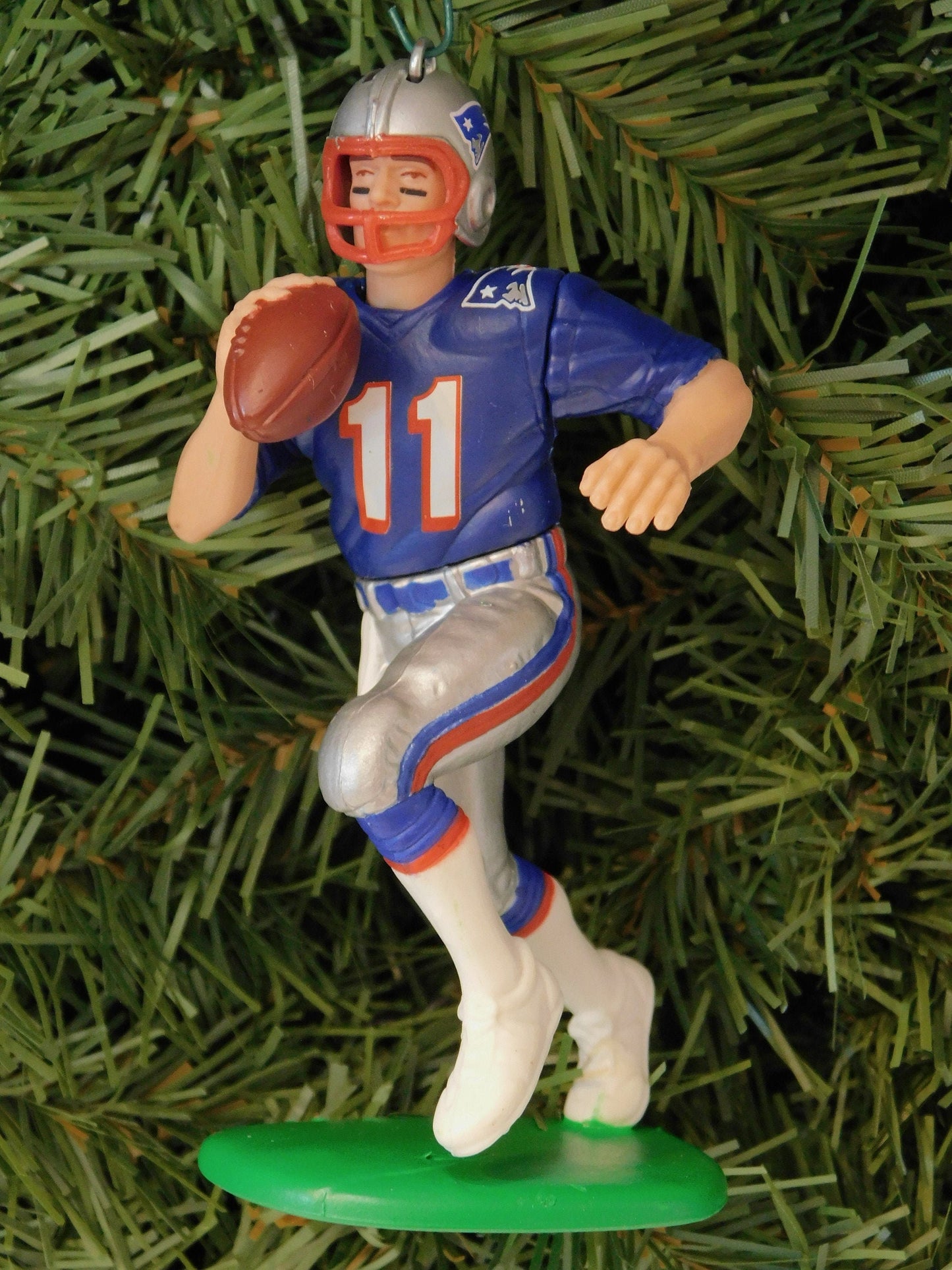 Drew Bledsoe NEW ENGLAND PATRIOTS Christmas tree Ornament xmas nfl football figure unique gift