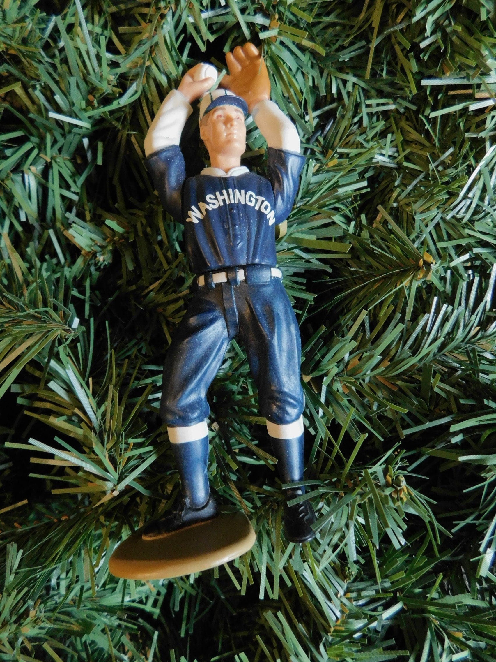 WASHINGTON SENATORS Walter Johnson Harmon Killebrew Christmas tree ornament baseball xmas figure unique gift idea mlb record 110 shutouts