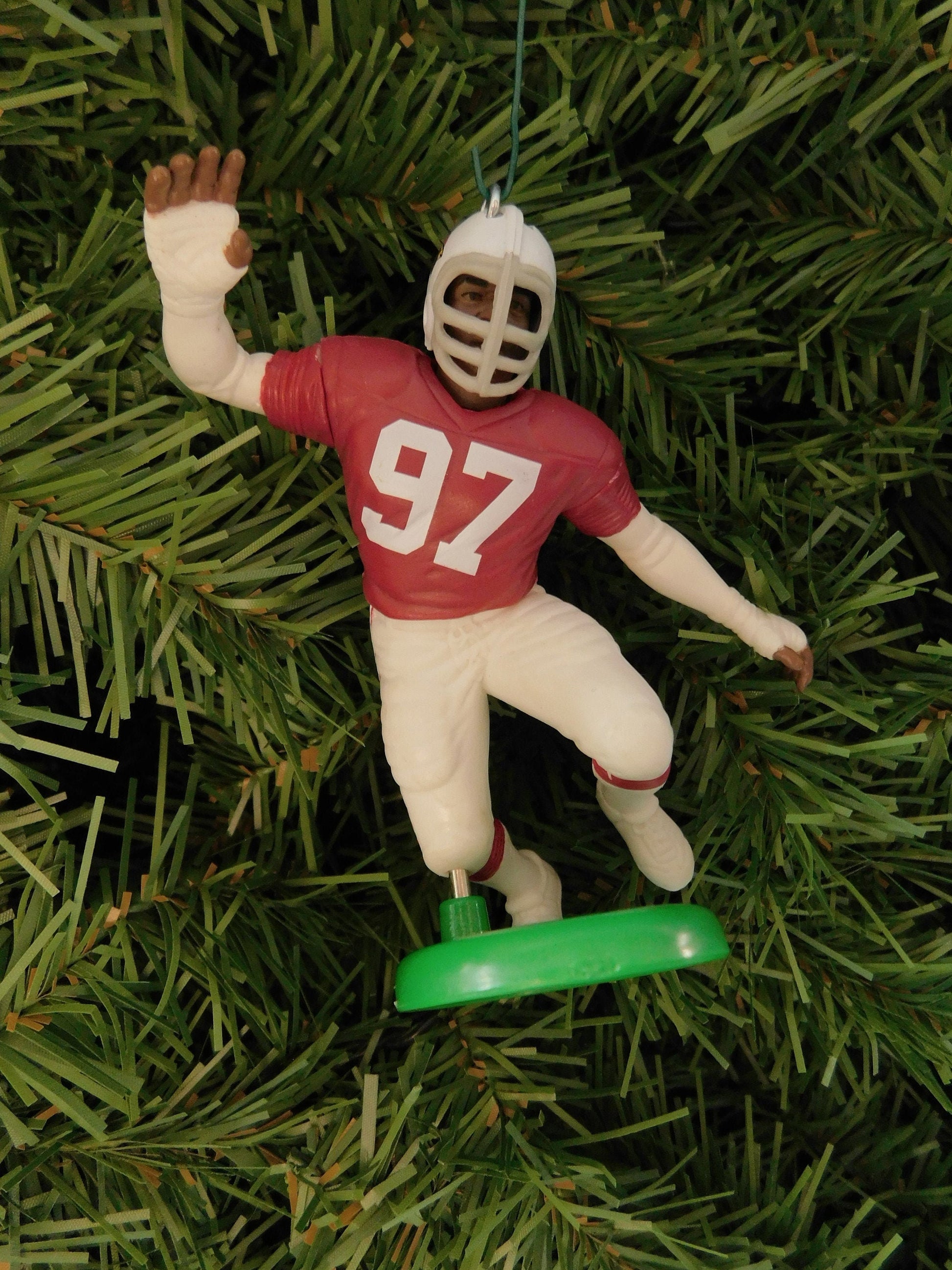 ARIZONA CARDINALS Christmas tree ornaments Emmitt Smith/Simeon Rice/Eric Swann/Plummer xmas NFL football figure unique gift idea Phoenix