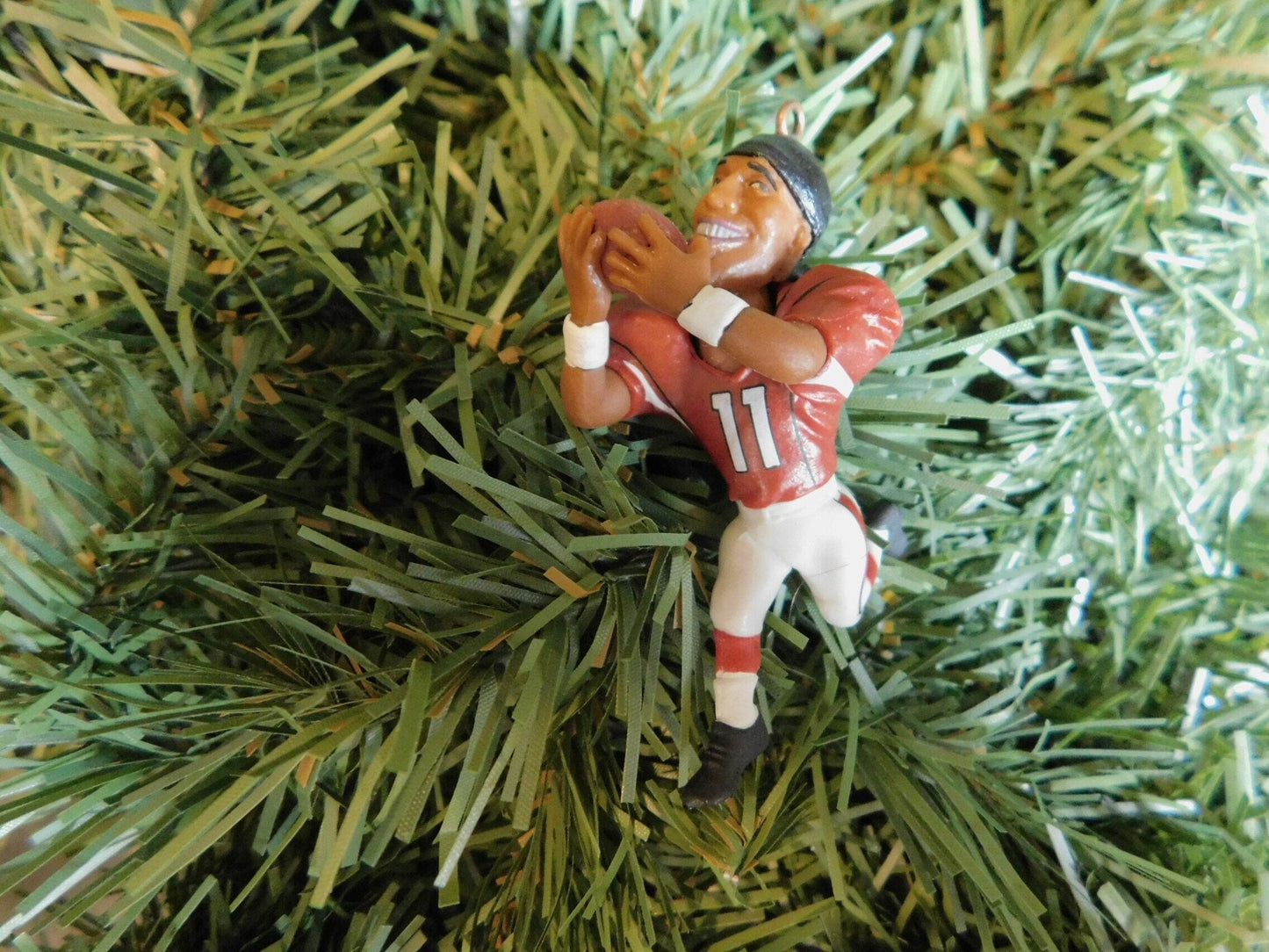 ARIZONA CARDINALS Larry Fitzgerald Christmas tree ornament xmas NFL football figure unique gift idea Phoenix