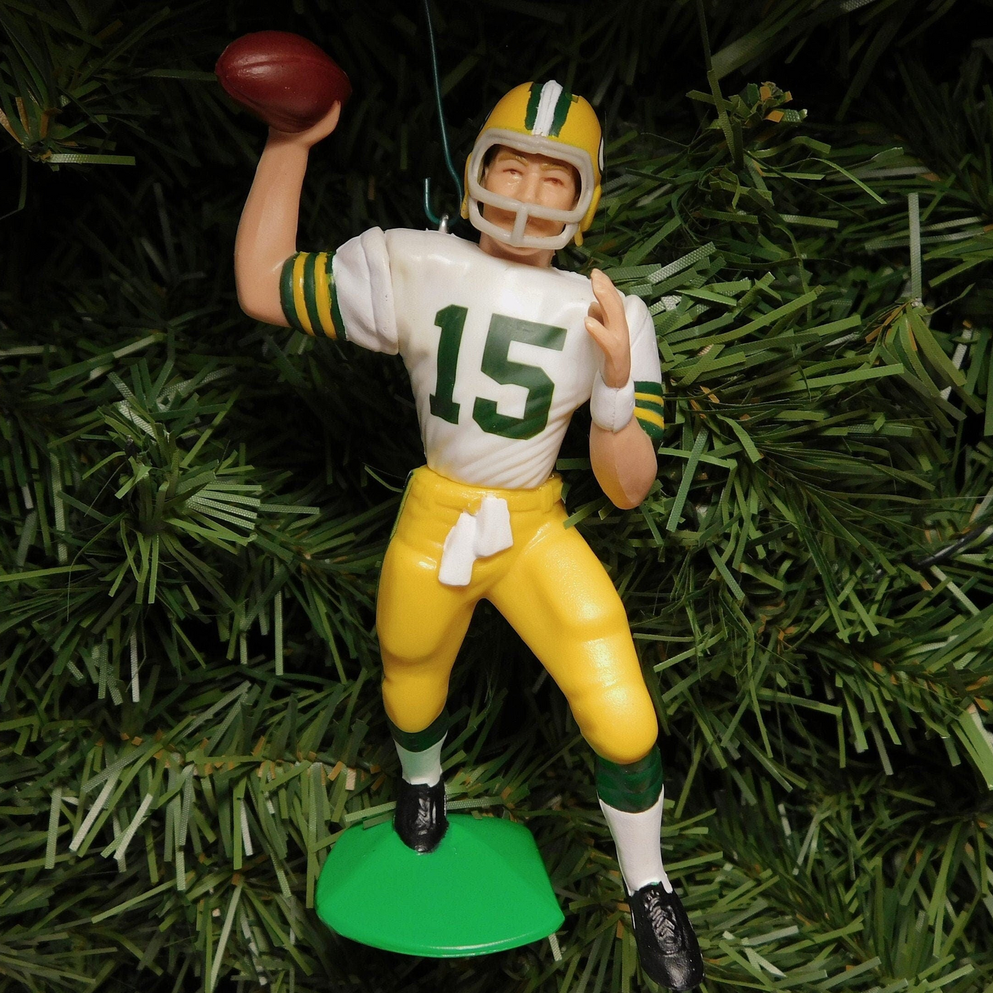 Bart Starr Green Bay PACKERS Christmas Ornament Gift NFL Football Figure Xmas Decoration